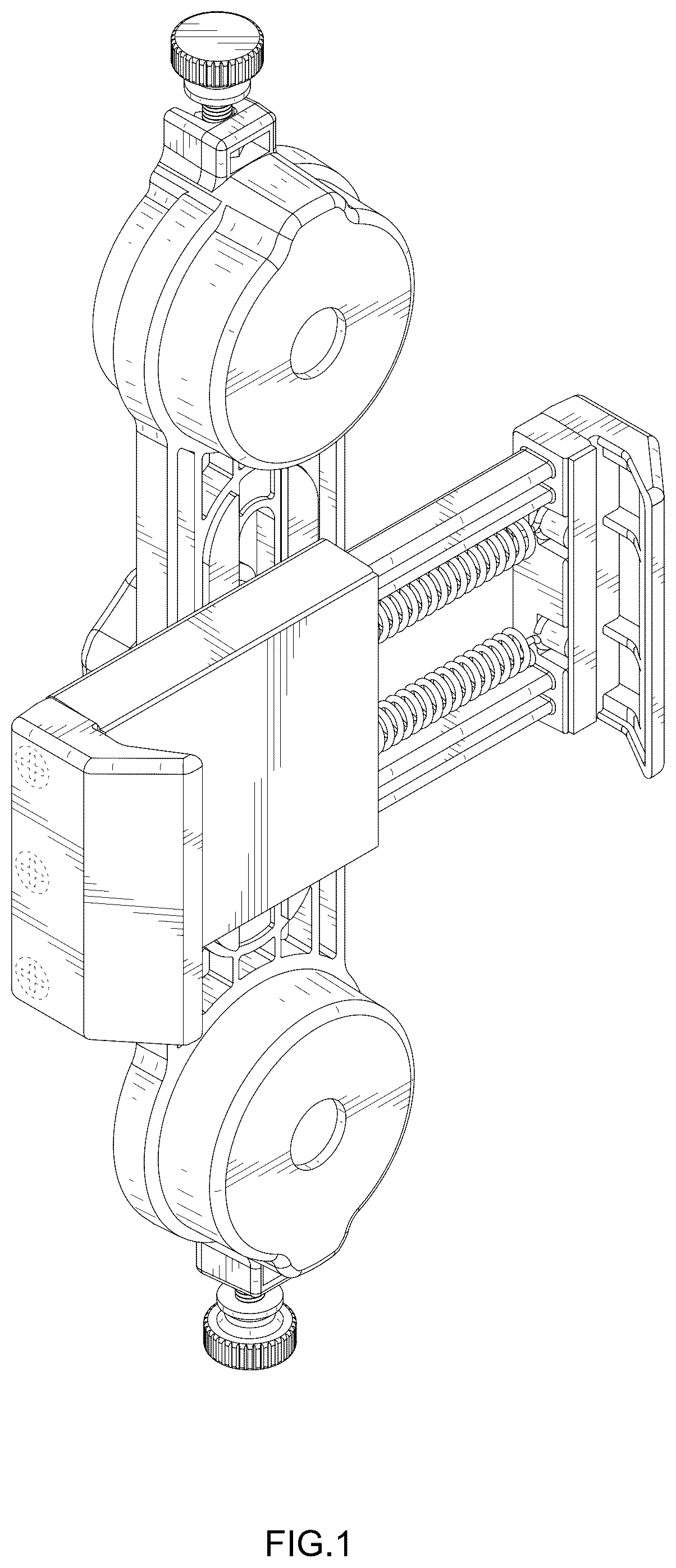 Patent USD1076903 — Eyepiece phone clip — Figure 1