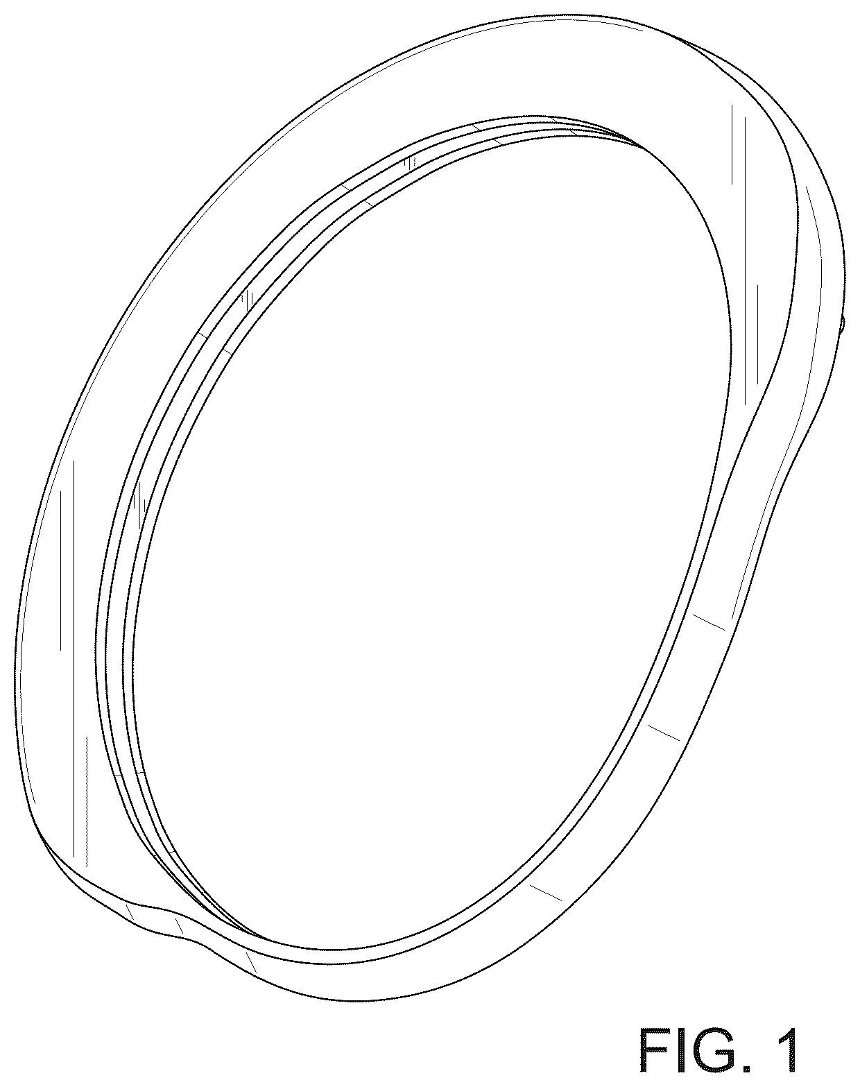 Patent USD1076912 Figure 1 – Virtual reality glasses frame