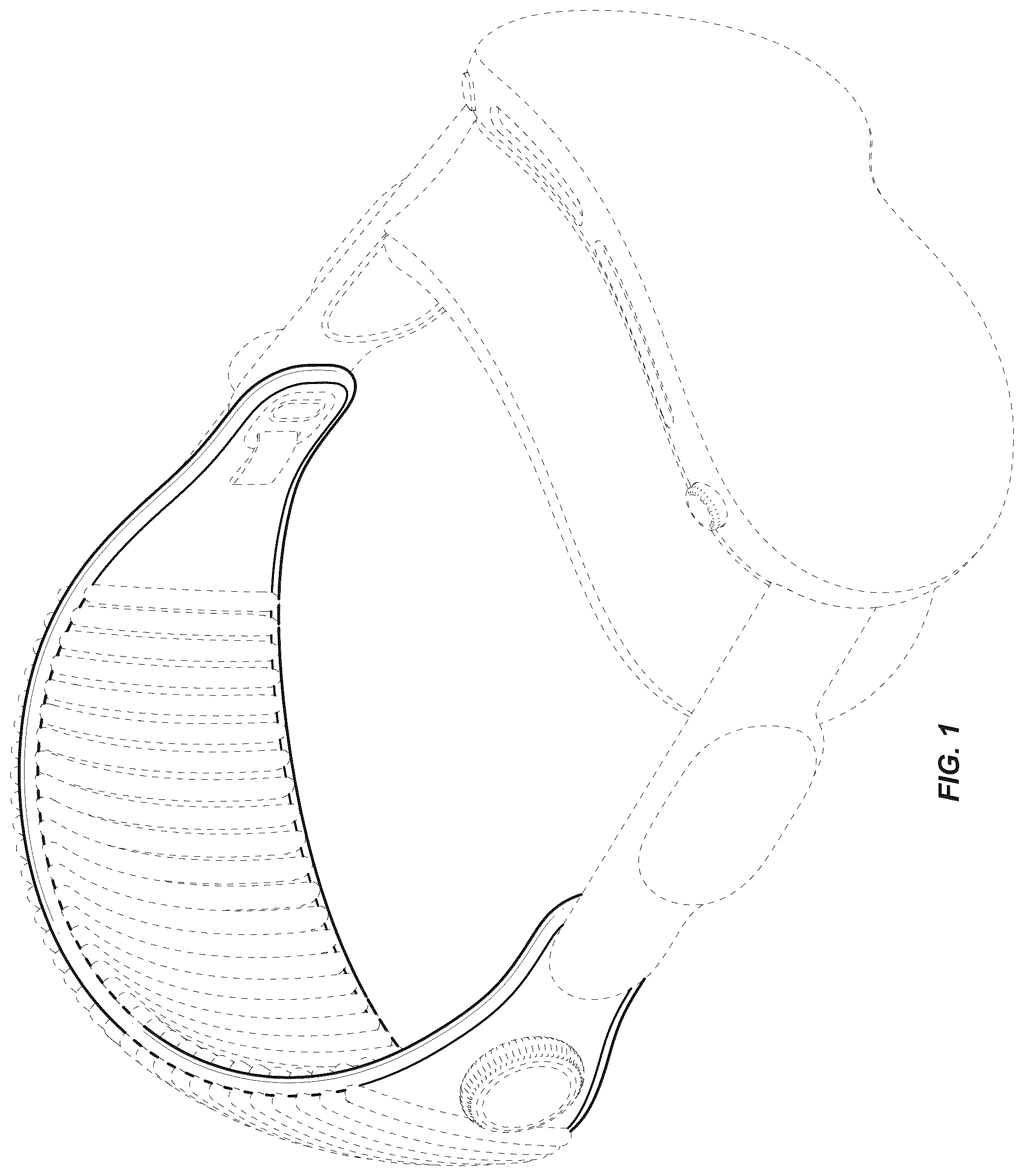 Patent USD1076914 Figure 1 – Band for head-mounted display
