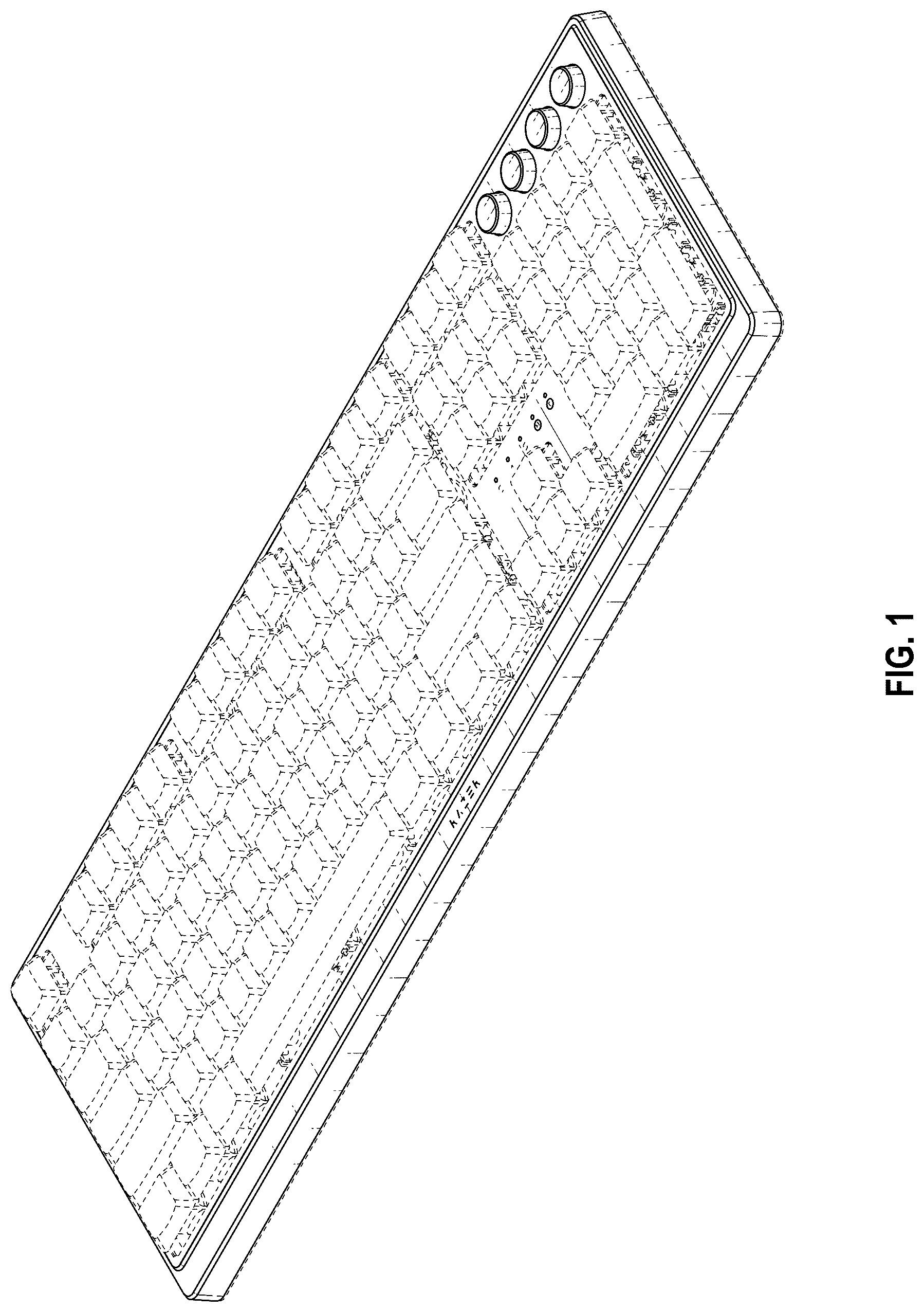 Patent USD1076917 — Keyboard — Figure 1
