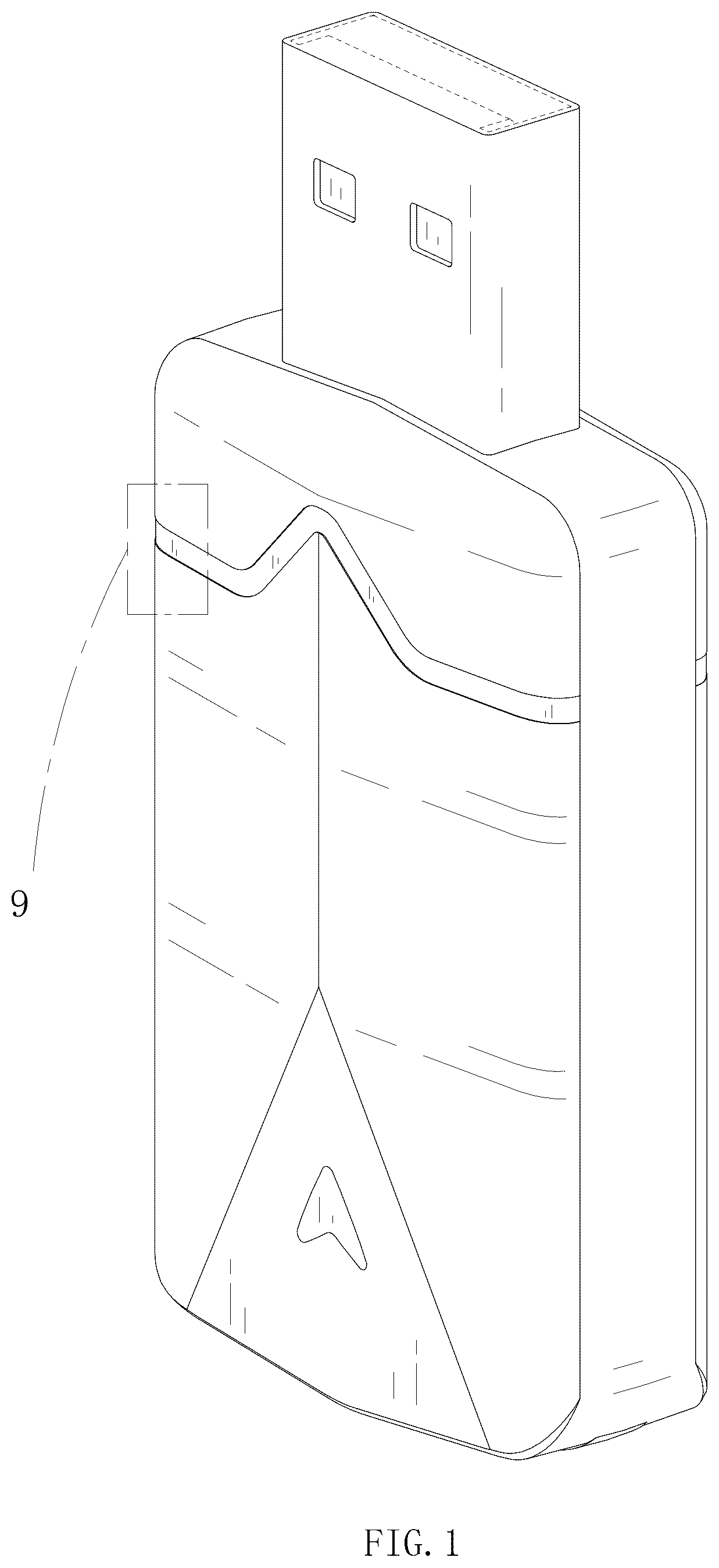 Patent USD1076918 — Wireless adapter — Figure 1