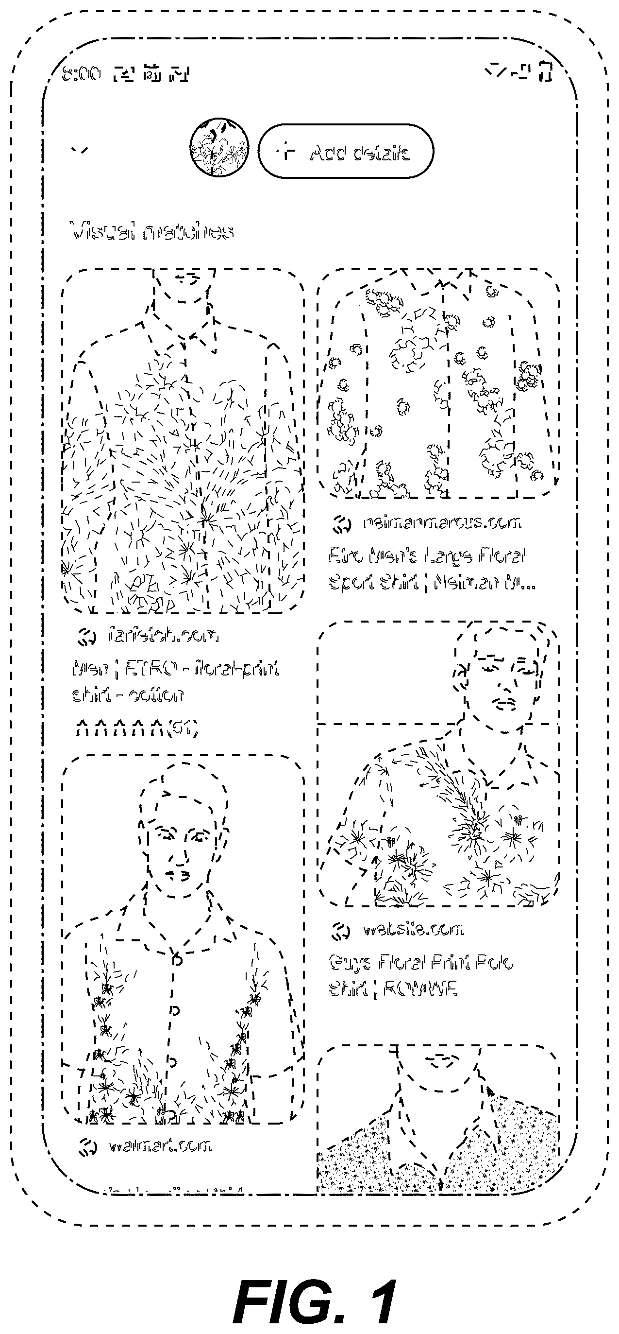 Patent USD1076944 Figure 1 – Display screen or portion thereof with transitional graphical user interface