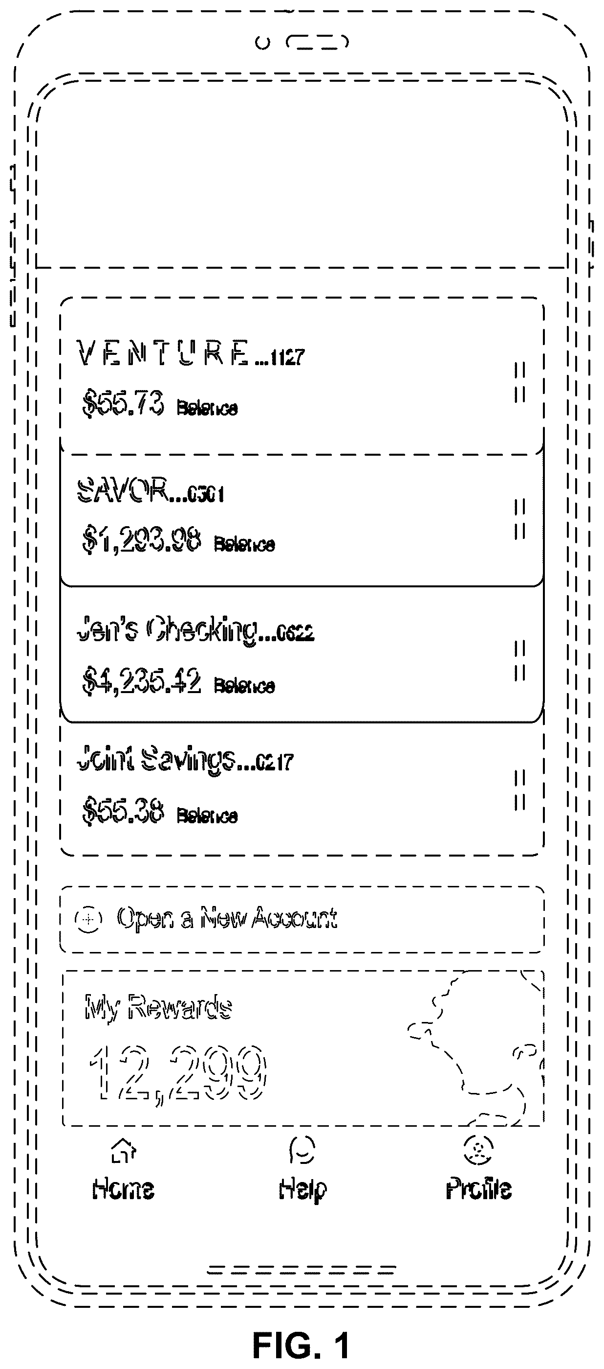 Patent USD1076945 — Display screen with an animated graphical user interface — Figure 1