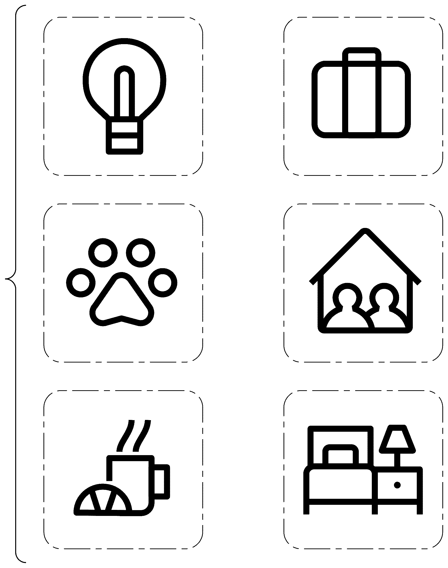 Patent USD1076947 — Display screen or portion thereof with a group of icons — Figure 1