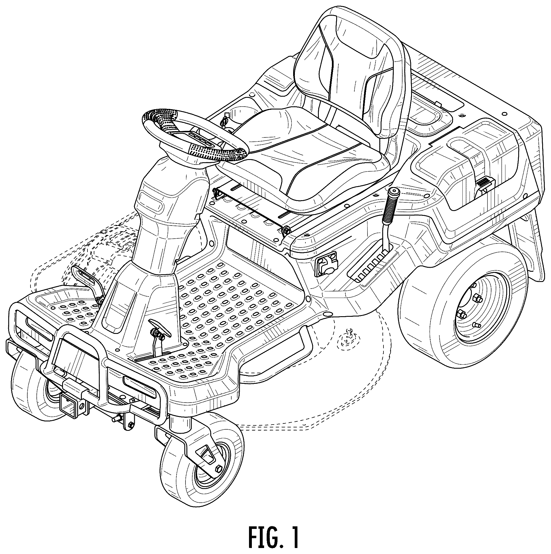 Patent USD1076987 — Mower — Figure 1