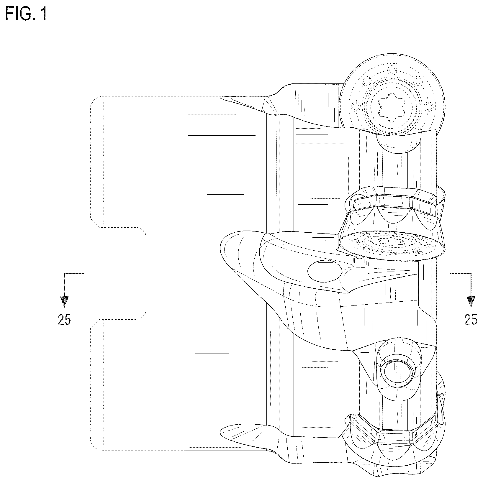 Patent USD1077003 Figure 1 – Cutting tool