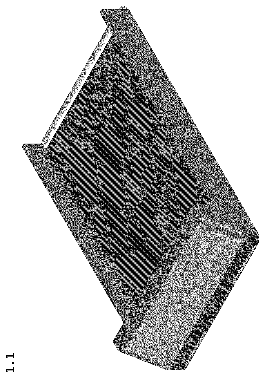 Patent USD1077011 — Mobile service robot loading box — Figure 1