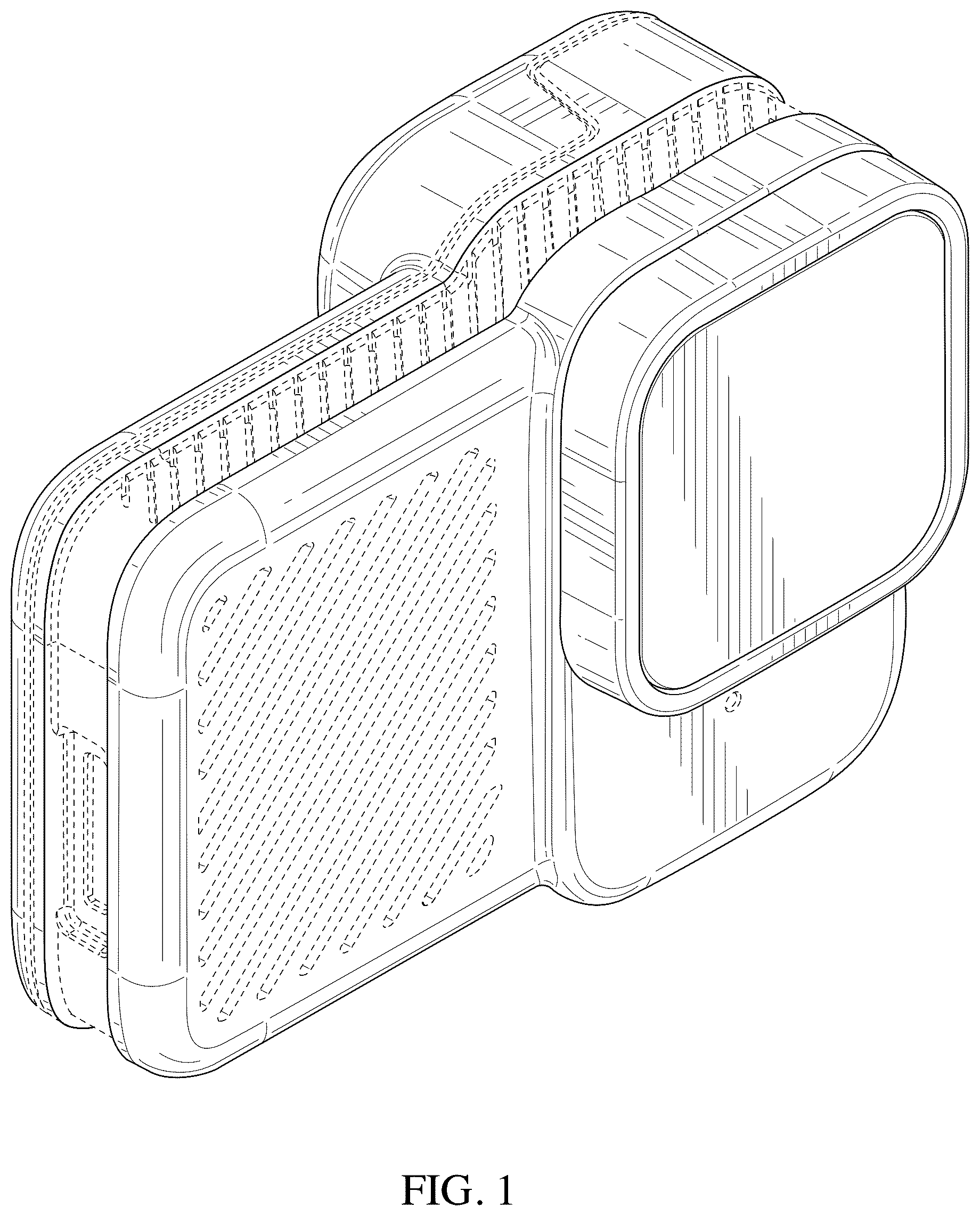 Patent USD1077016 Figure 1 – Camera