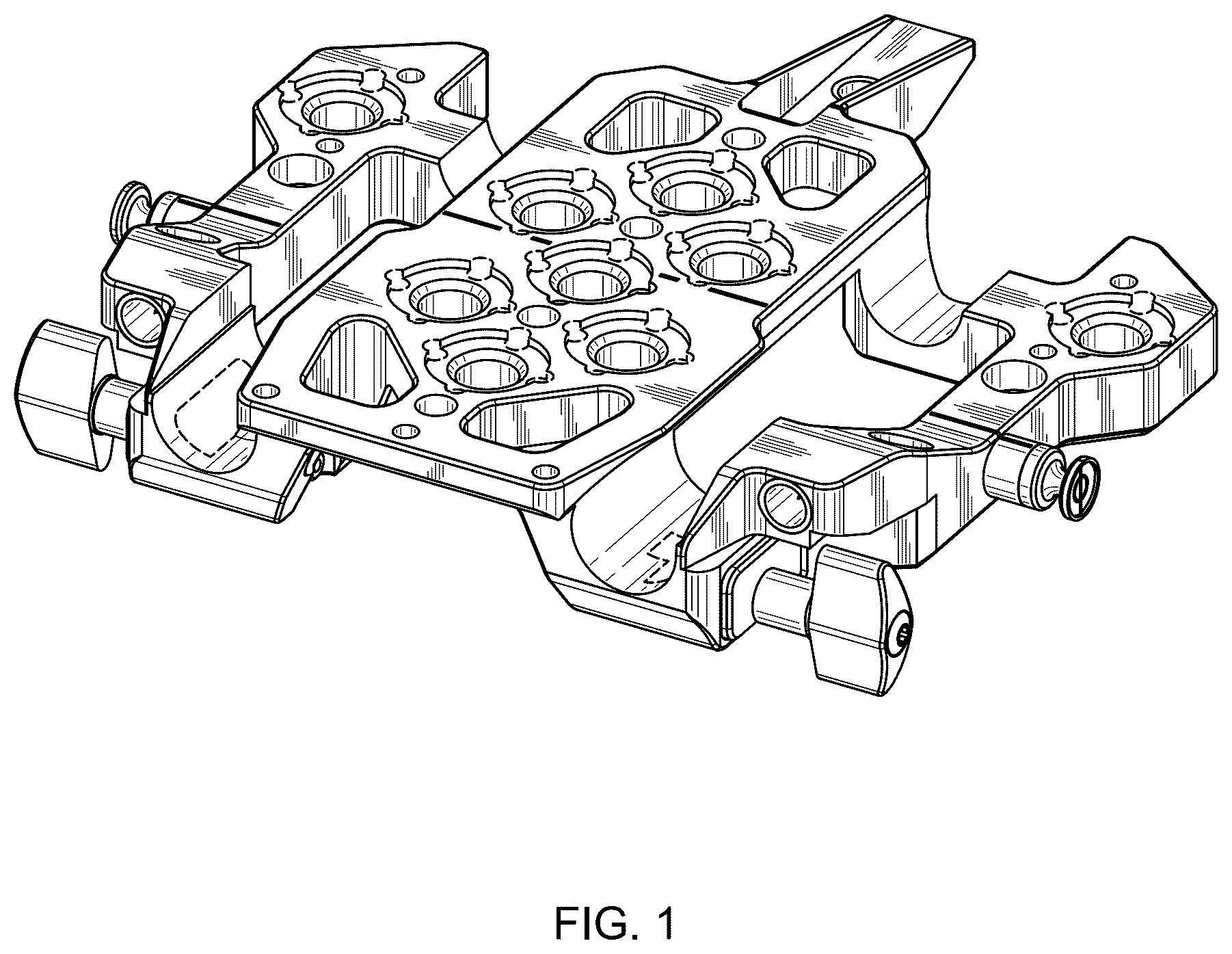 Patent USD1077031 — Support plate for cameras — Figure 1