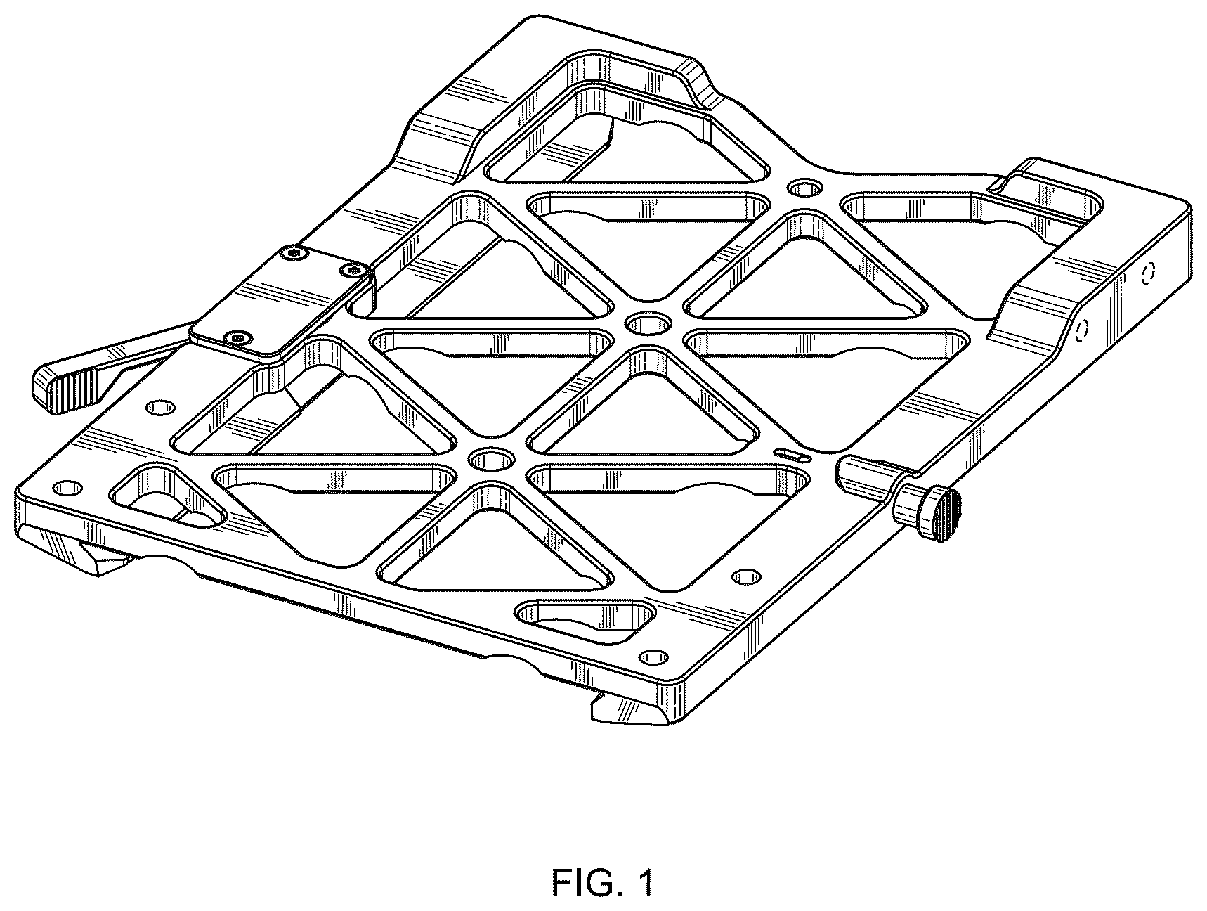 Patent USD1077033 — Support plate for cameras — Figure 1