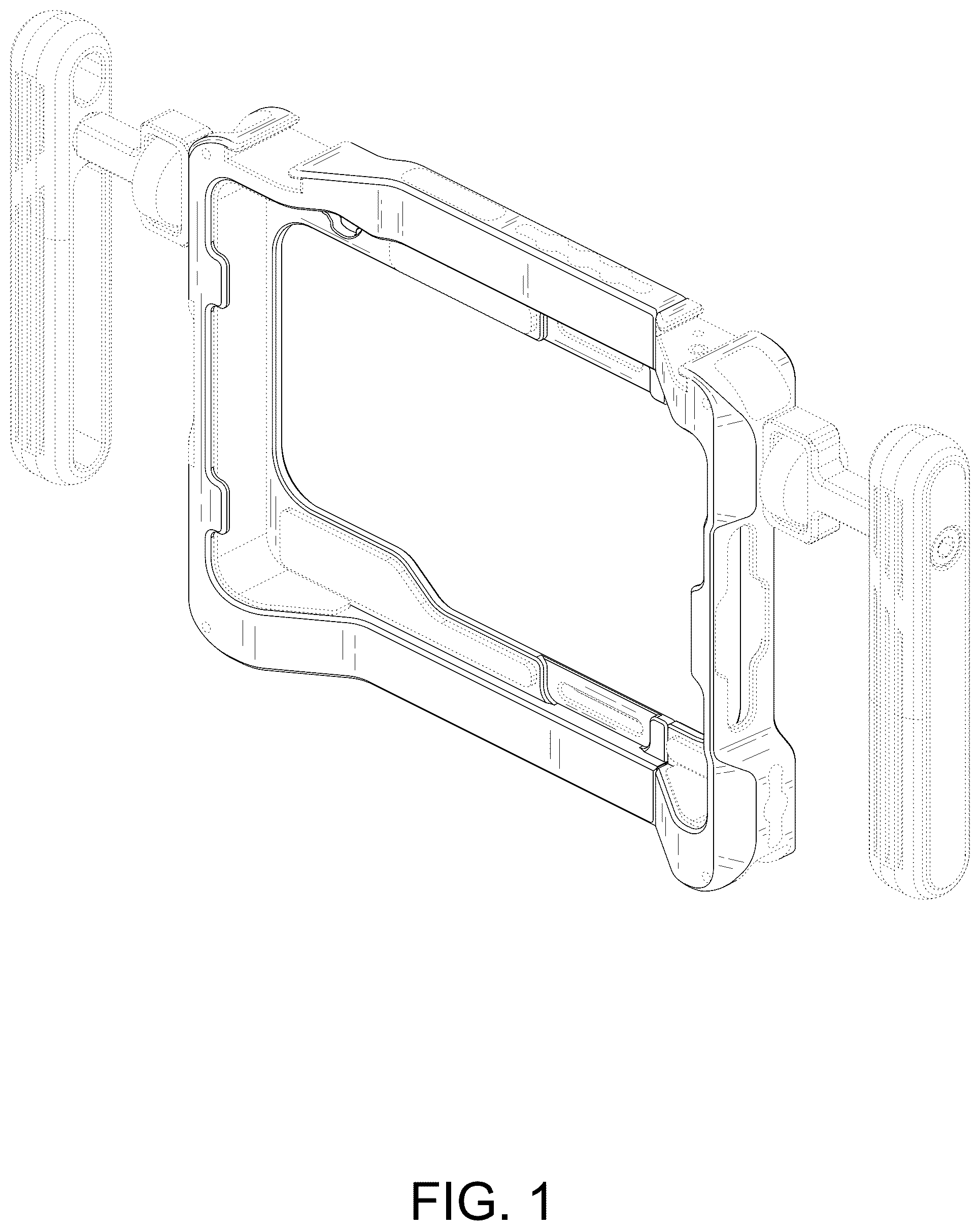 Patent USD1077035 Figure 1 – Phone cage