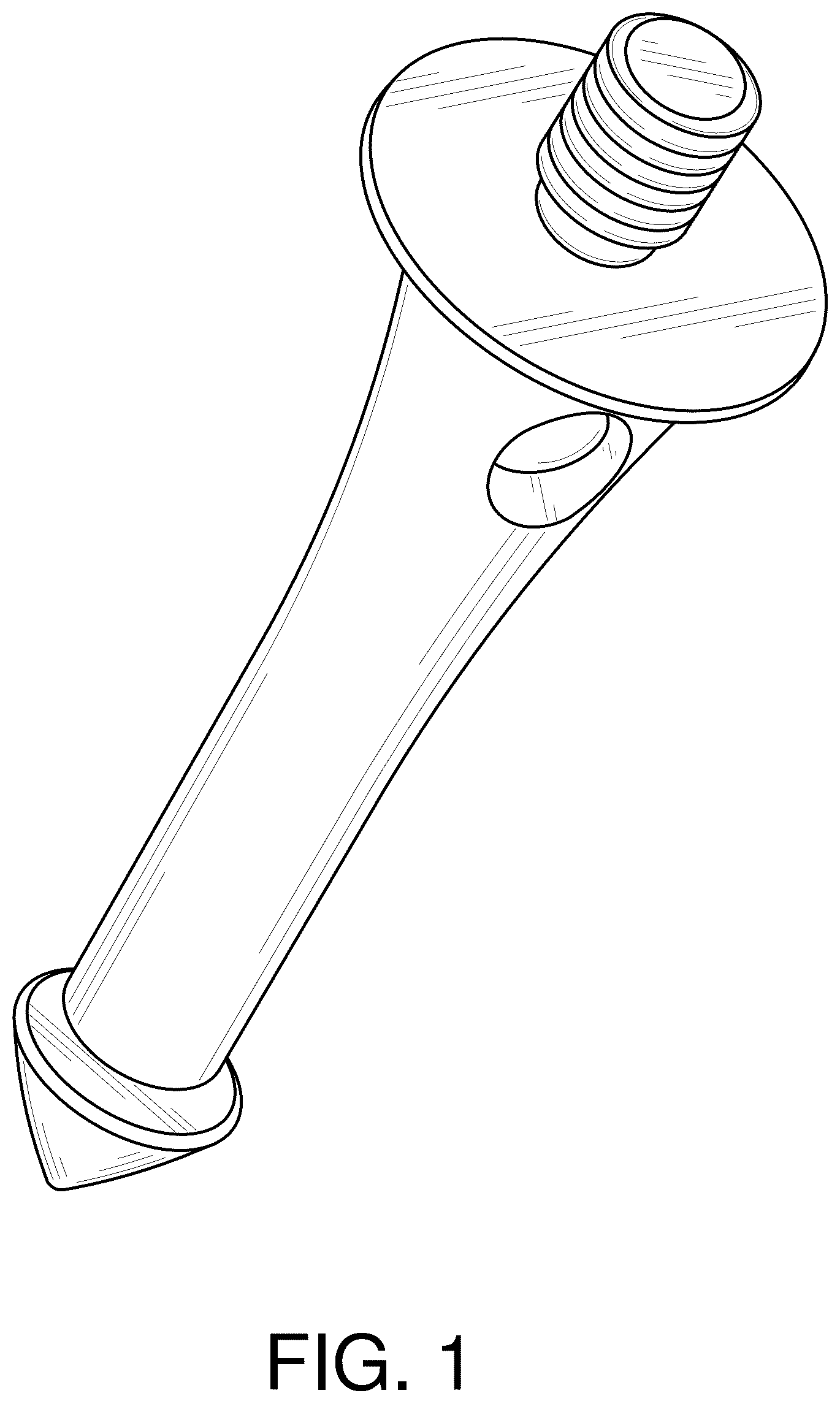 Patent USD1077037 — Removable tripod foot with securement — Figure 1