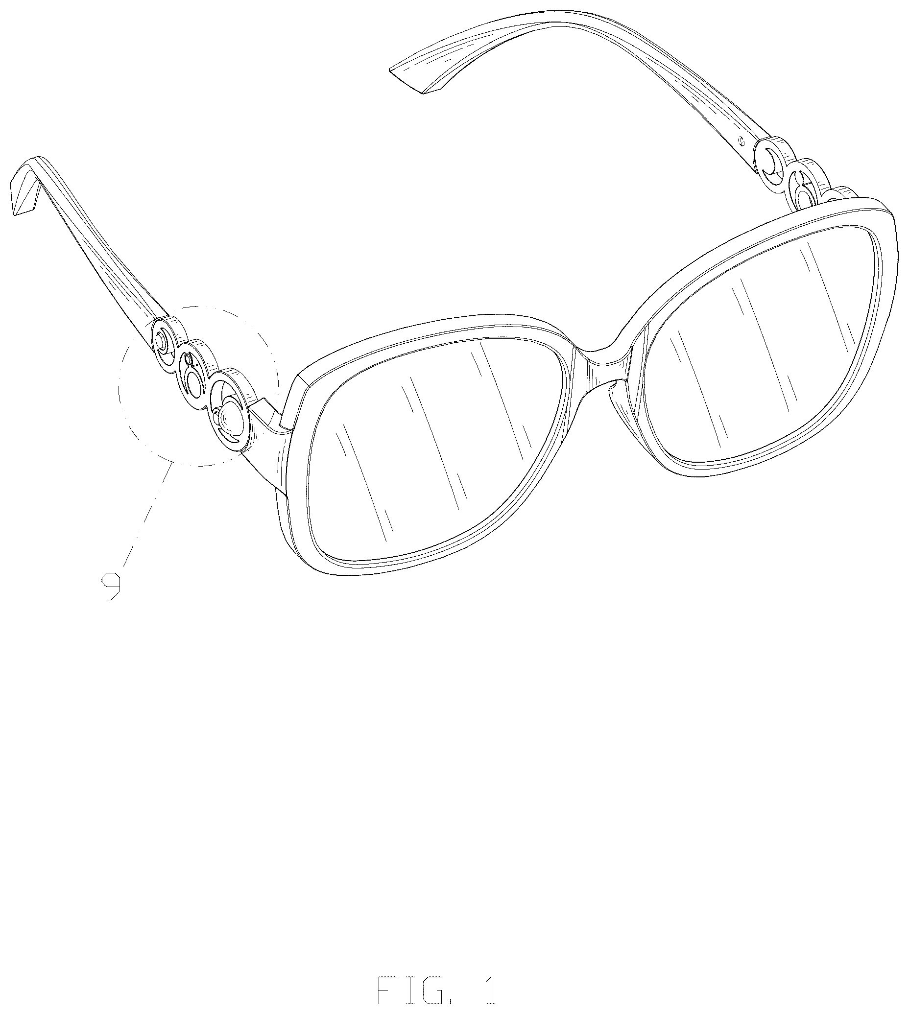 Patent USD1077039 — Sunglasses — Figure 1
