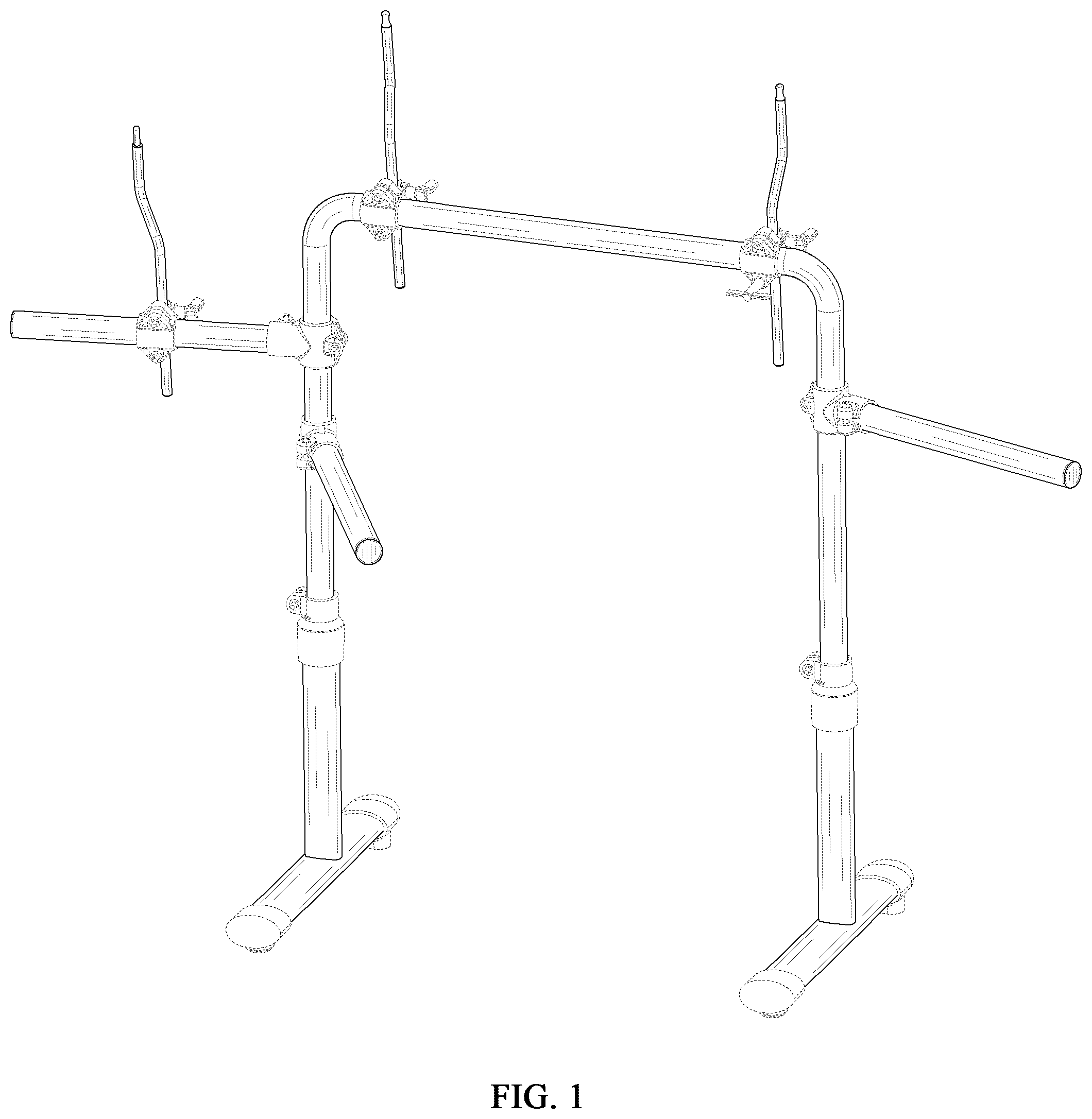 Patent USD1077042 Figure 1 – Stand for drum kit