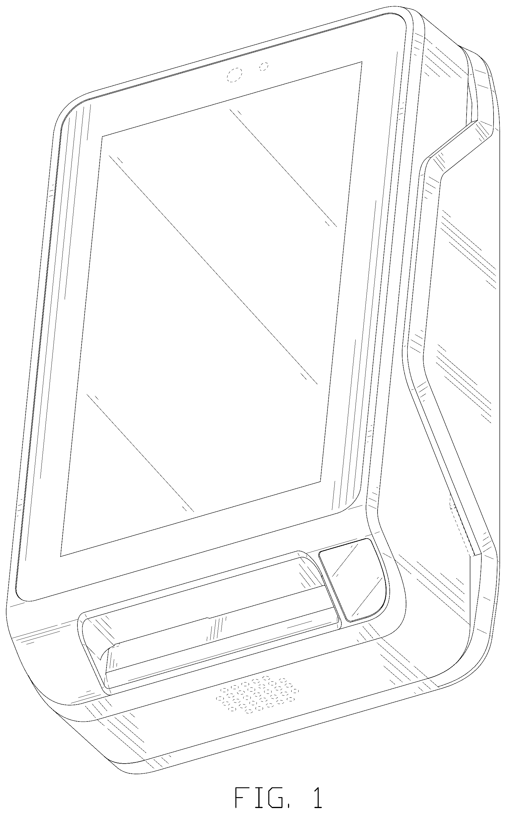 Patent USD1077043 — Point-of-sale terminal — Figure 1