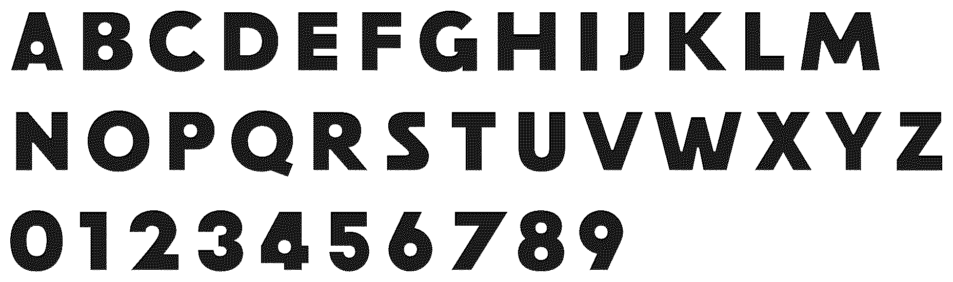 Patent USD1077044 — Type font — Figure 1