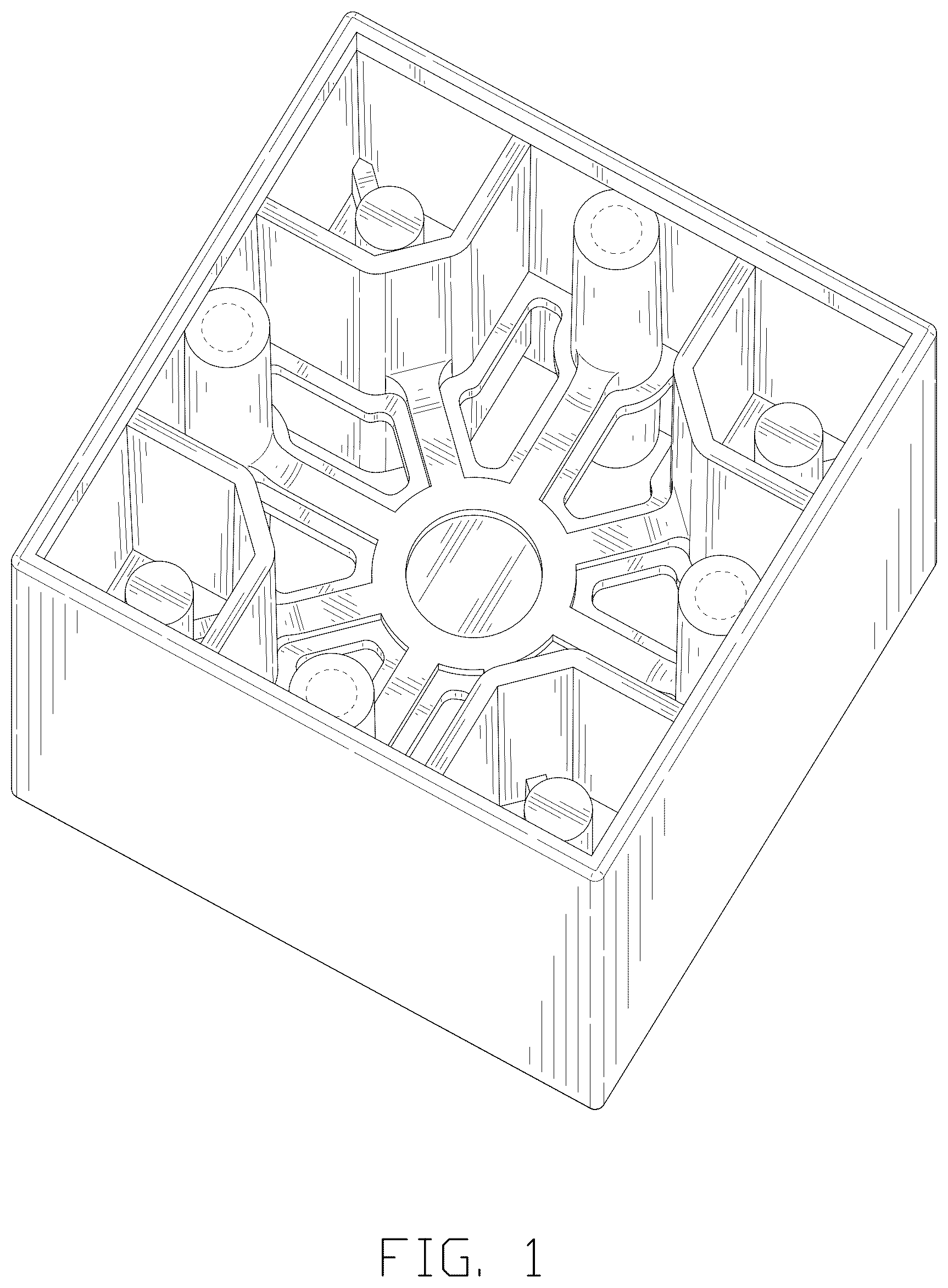 Patent USD1077074 — Magnetic building block — Figure 1