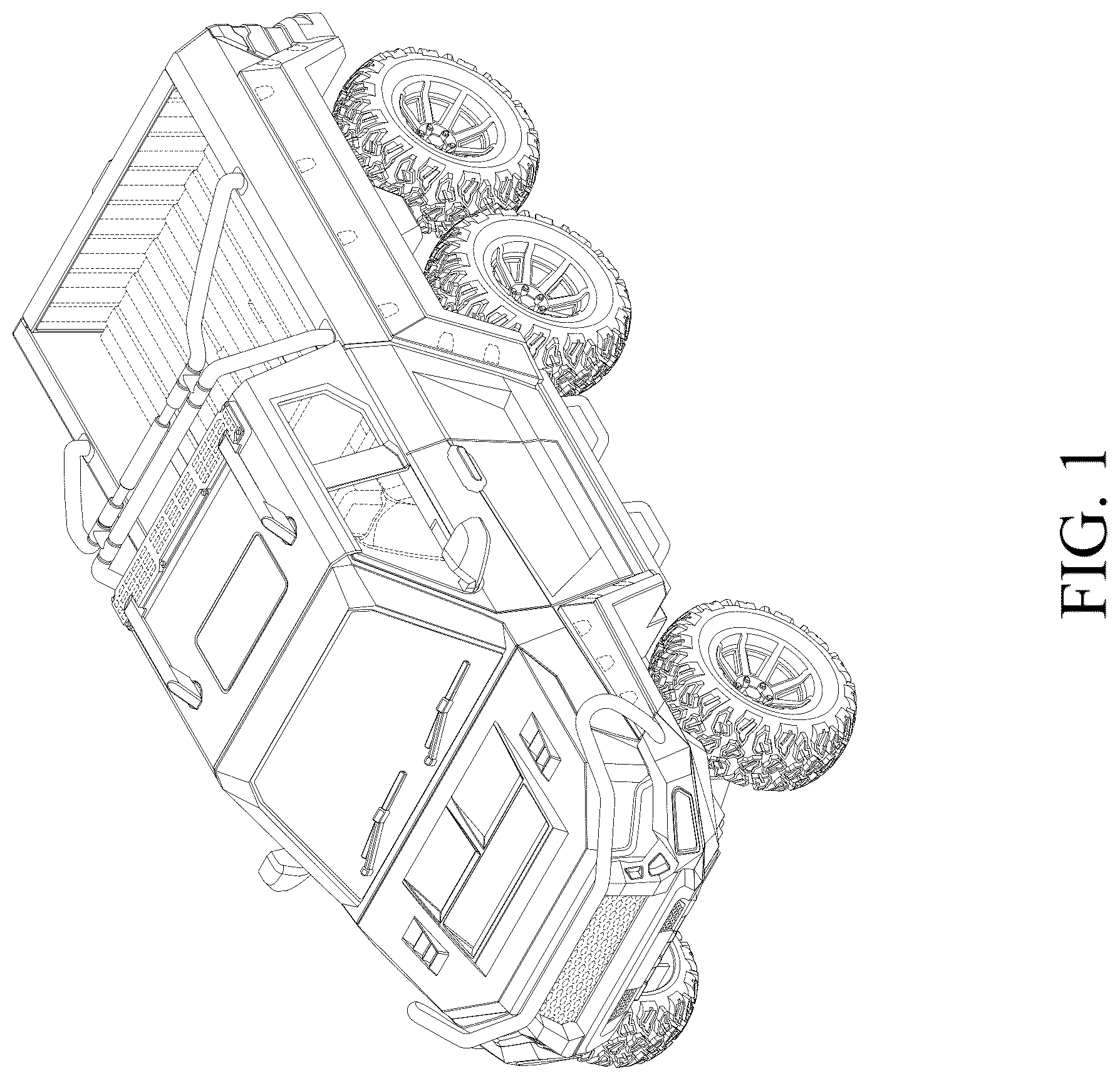 Patent USD1077076 Figure 1 – Toy car