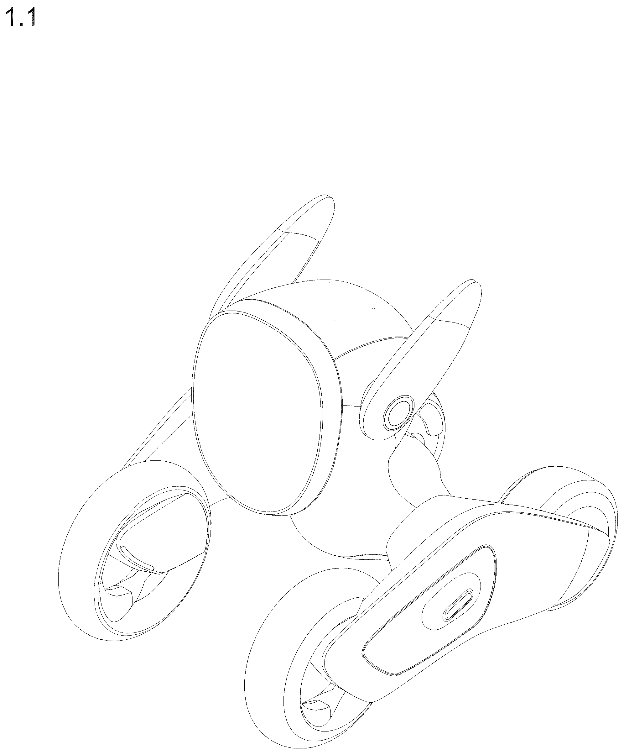 Patent USD1077083 Figure 1 – Robot toy