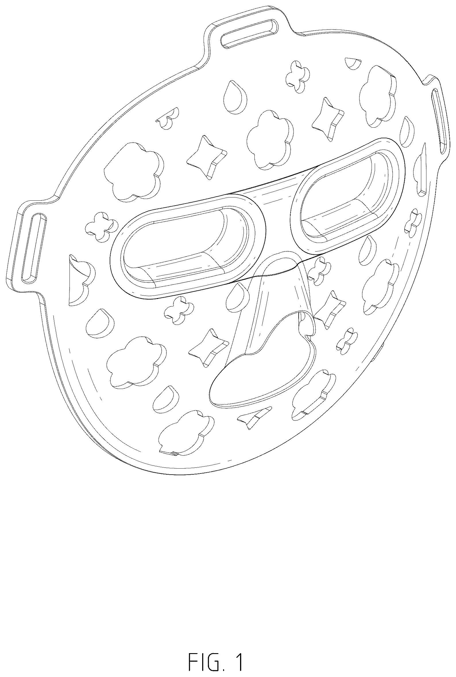 Patent USD1077090 — LED mask — Figure 1