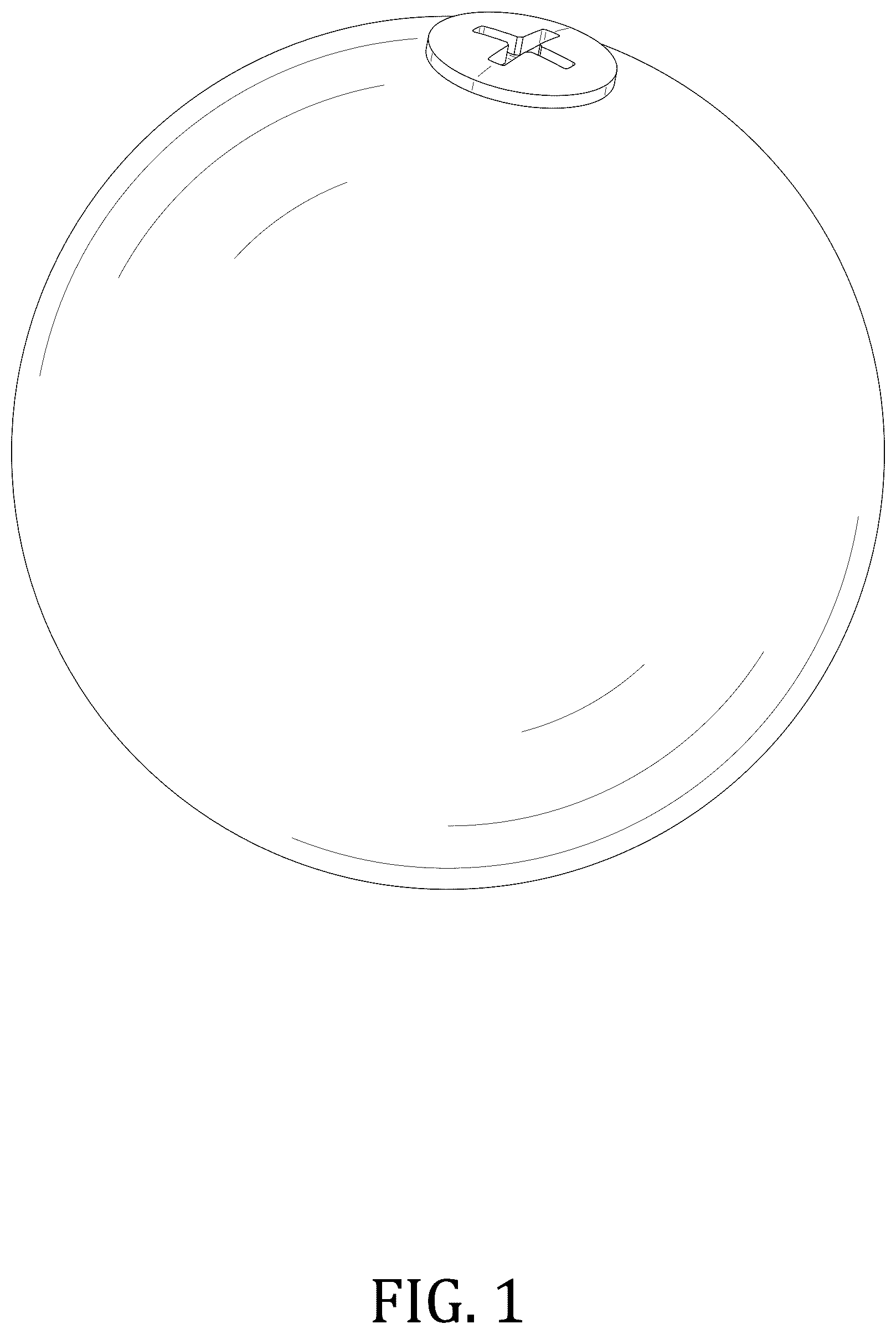 Patent USD1077098 — Luminous hockey ball — Figure 1
