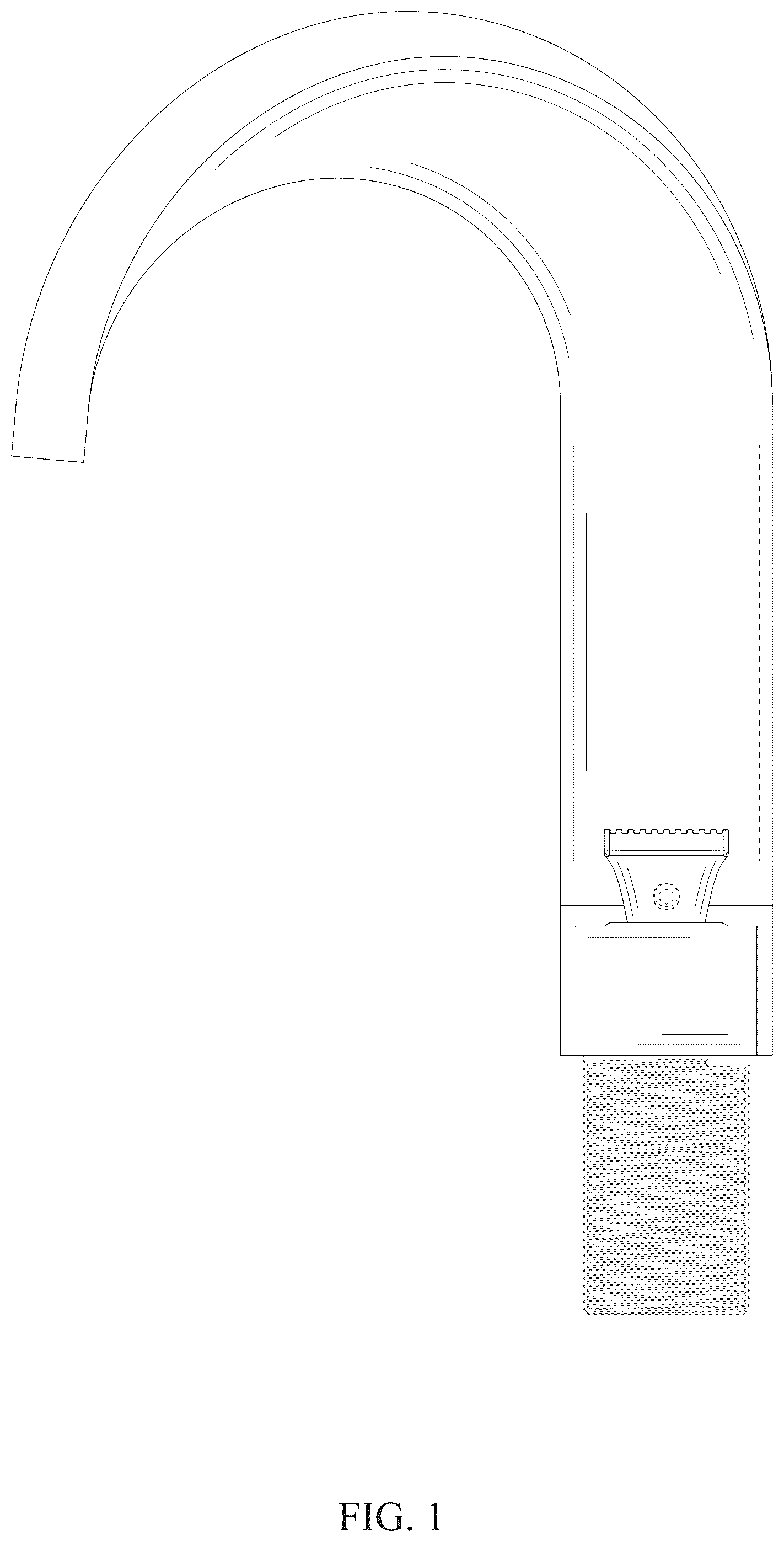 Patent USD1077143 — Faucet — Figure 1