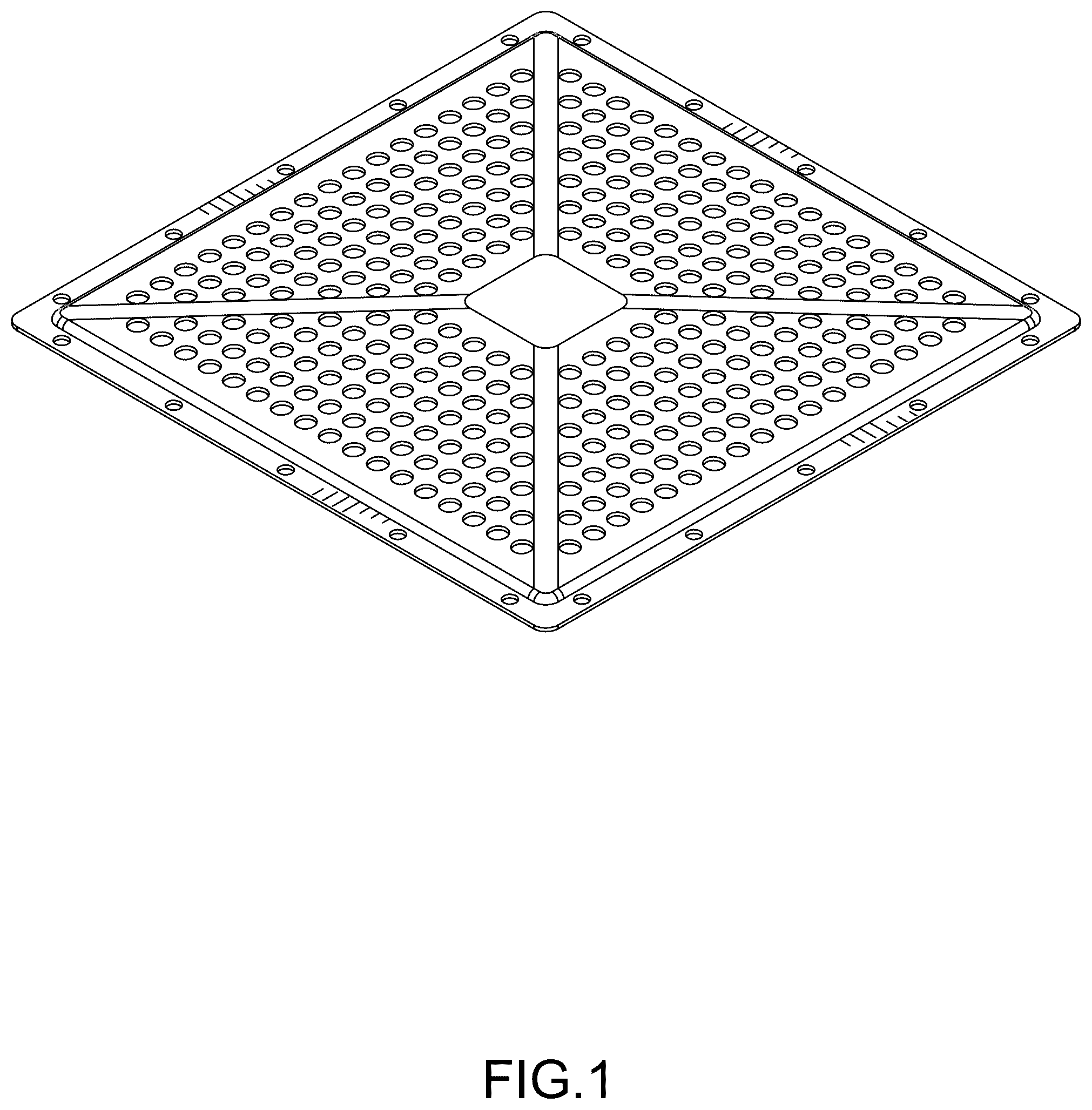 Patent USD1077145 — Drain cover — Figure 1