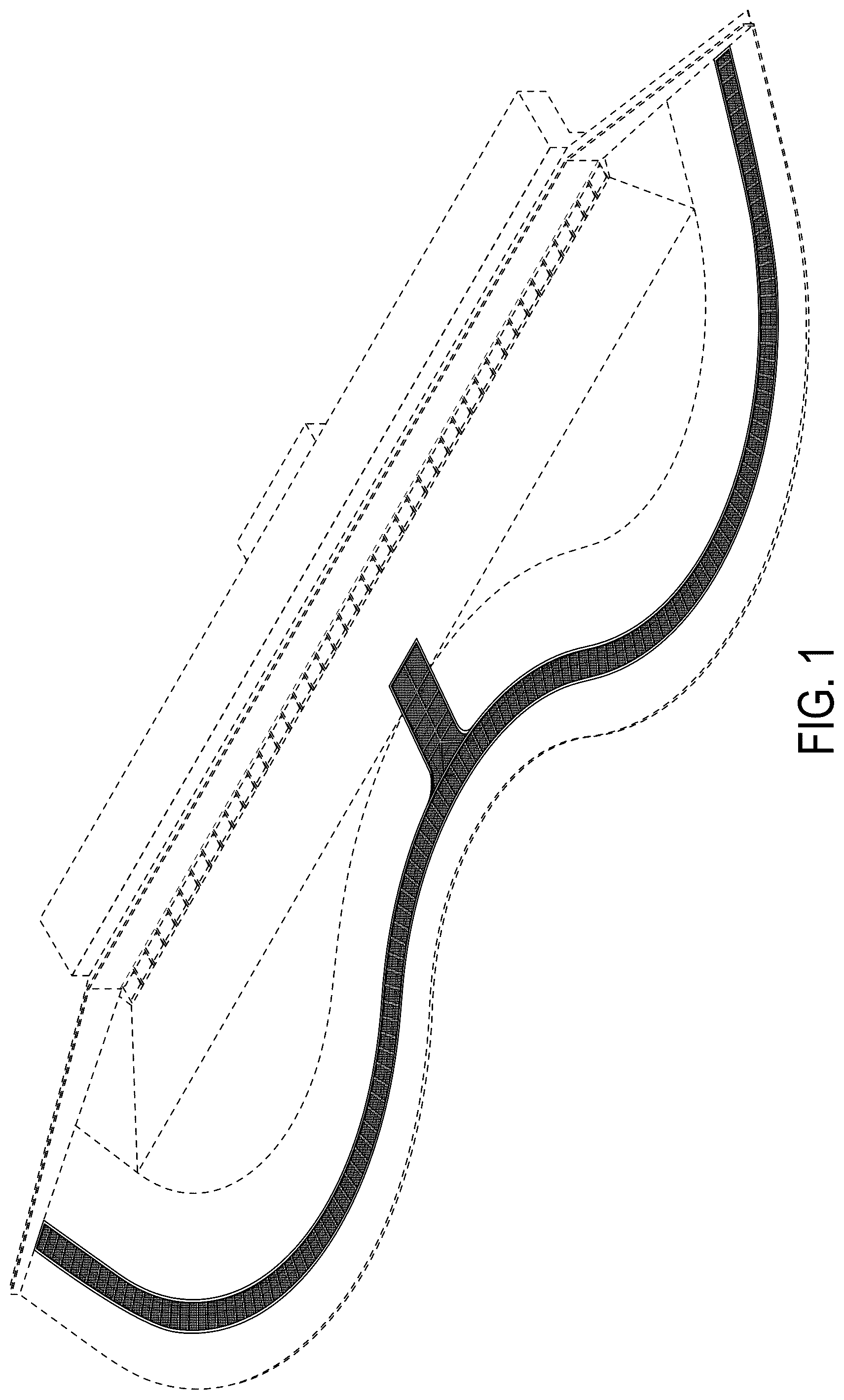 Patent USD1077147 — Grating for a water channel — Figure 1