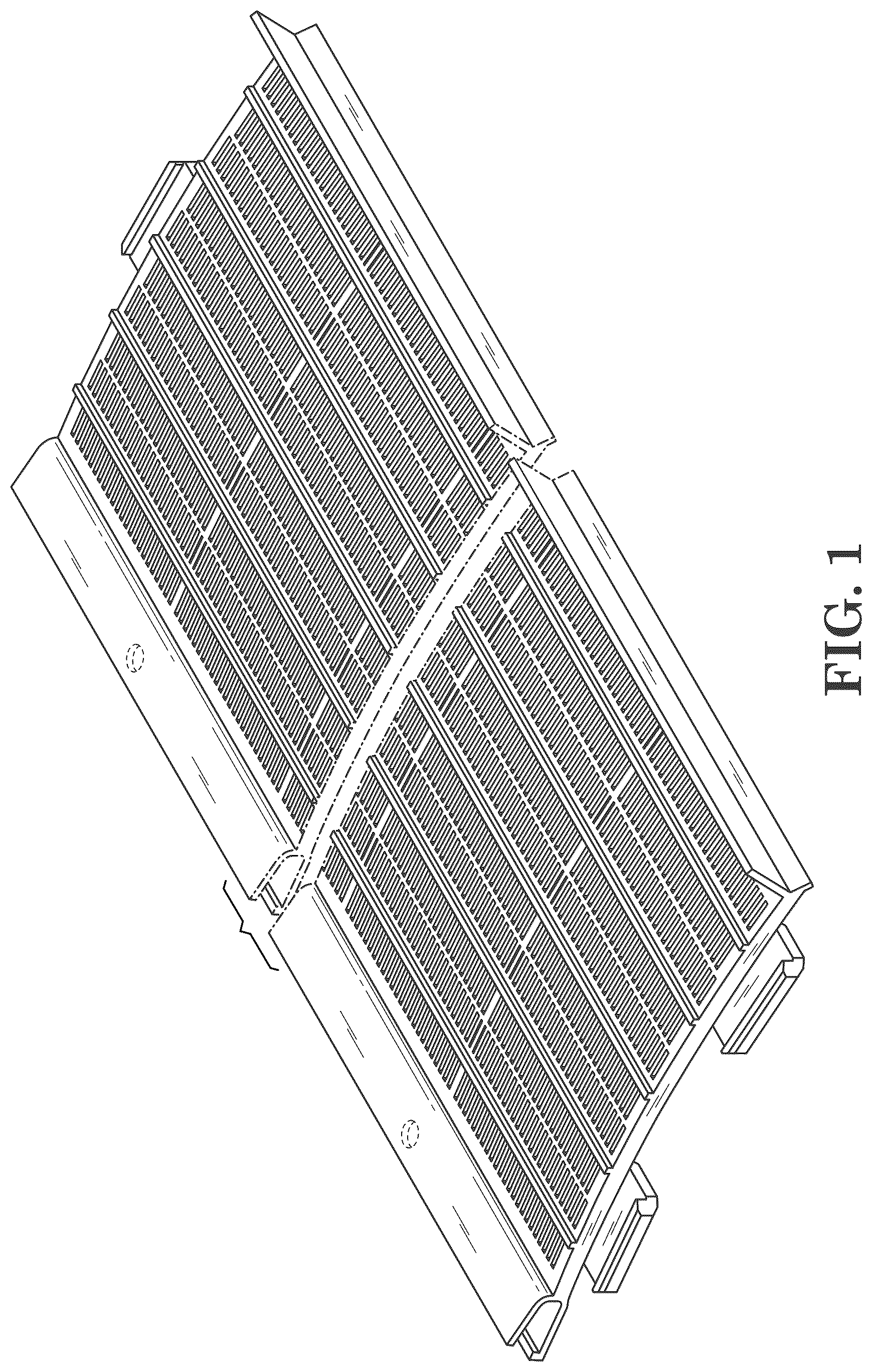 Patent USD1077151 Figure 1 – Gutter guard