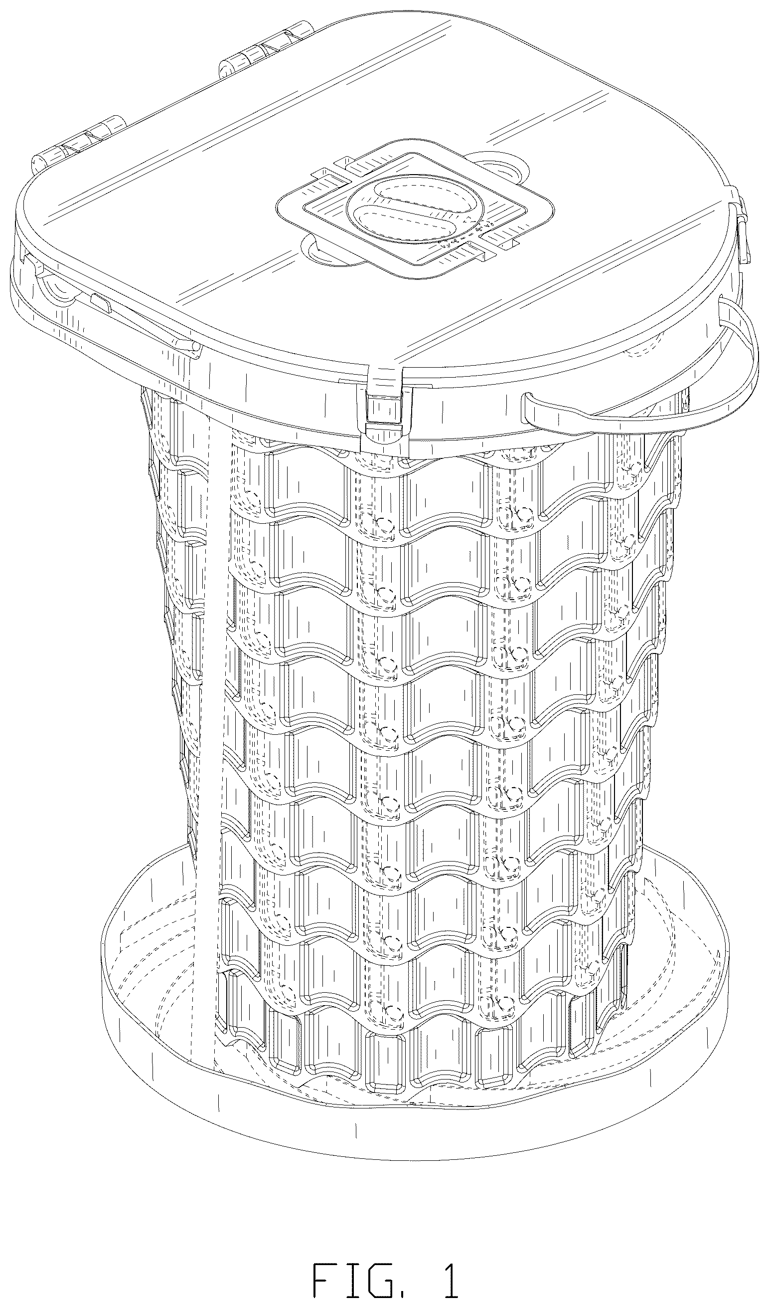 Patent USD1077155 — Folding toilet — Figure 1