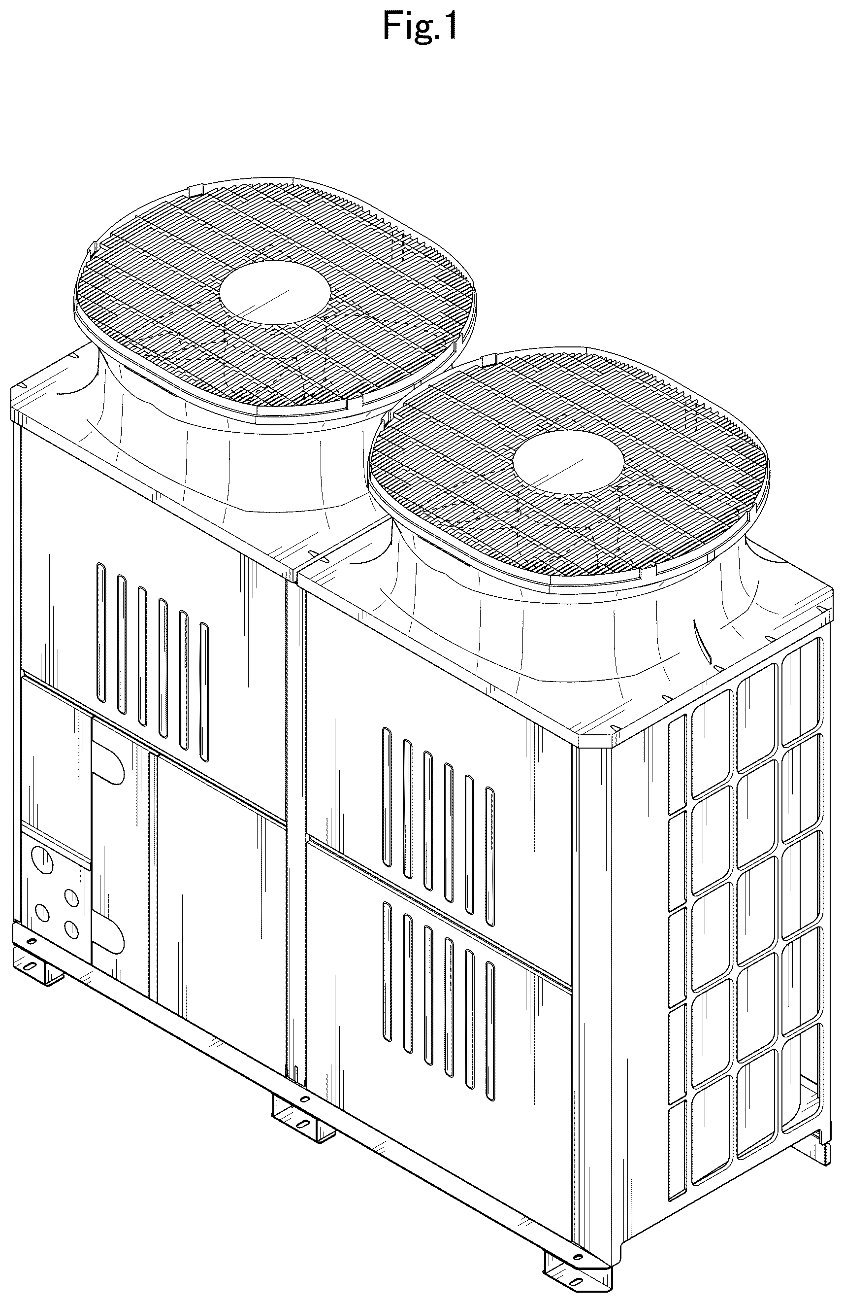 Patent USD1077160 — Outdoor unit for water heater — Figure 1