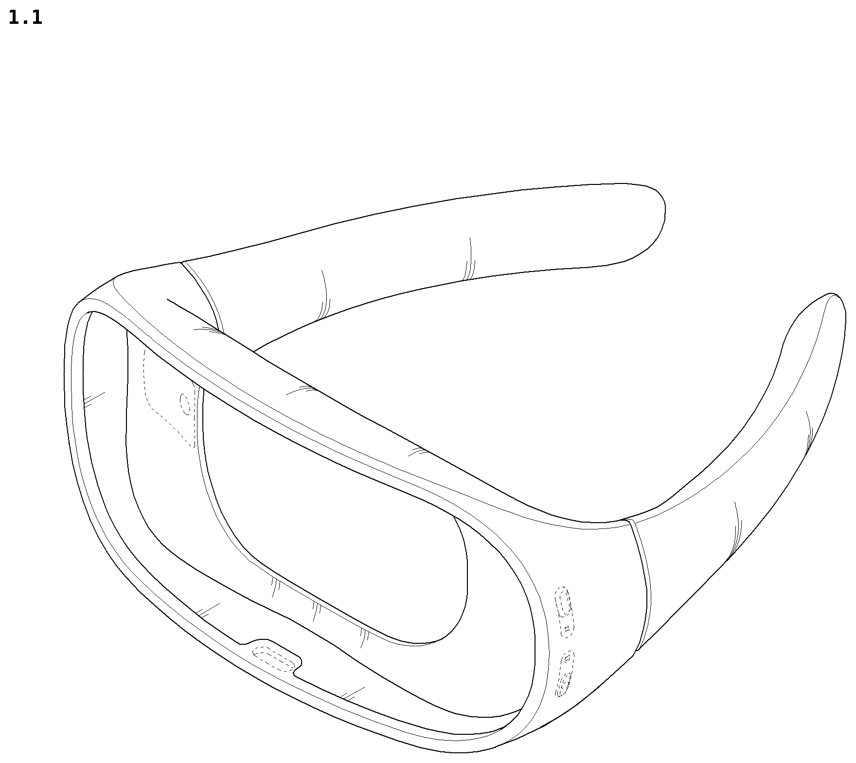 Patent USD1077163 — Neckband for wearable air conditioner — Figure 1