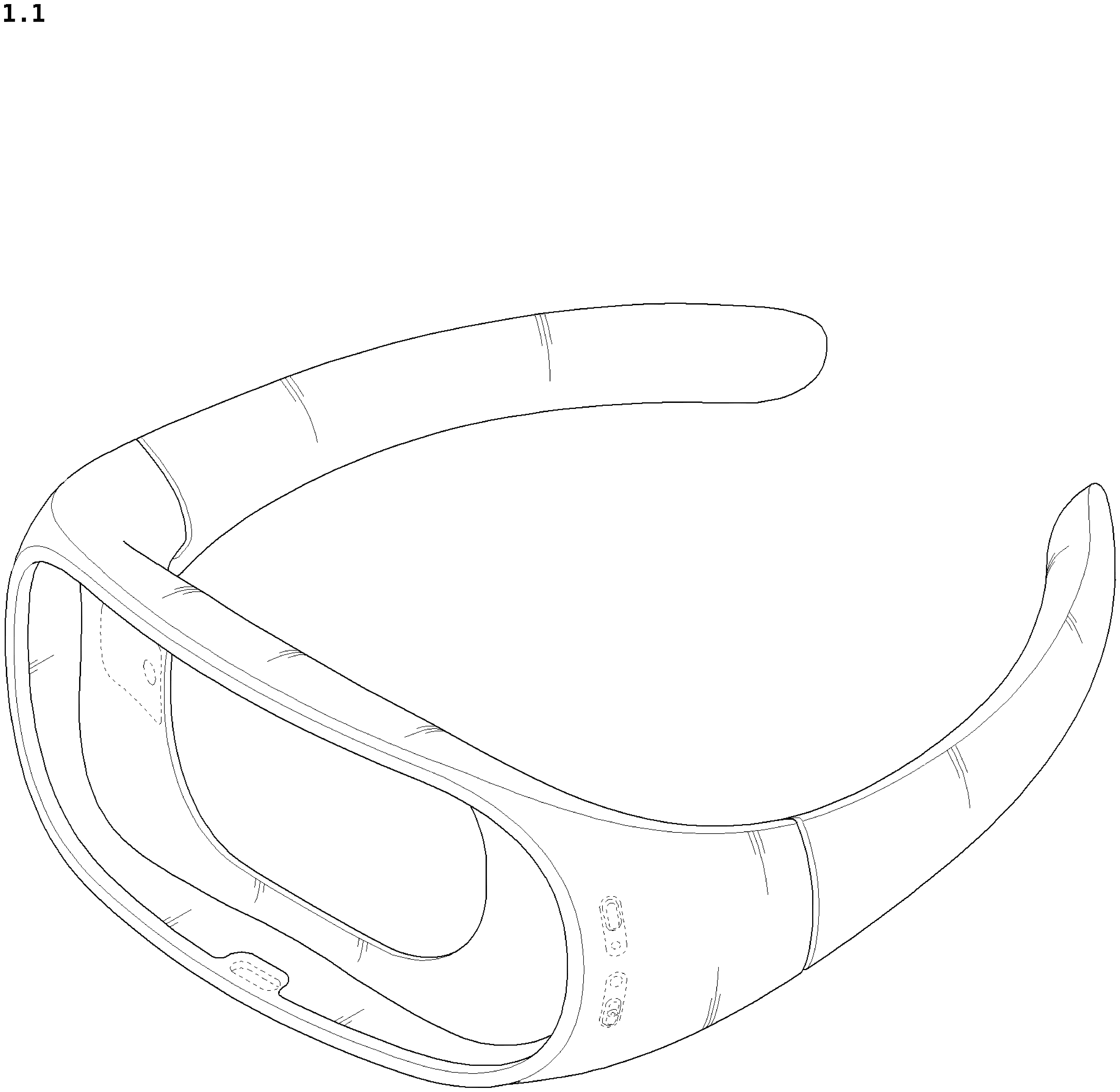 Patent USD1077164 — Neckband for wearable air conditioner — Figure 1