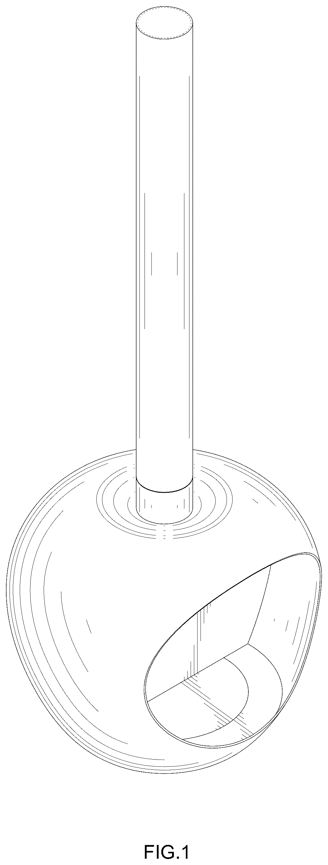 Patent USD1077165 — Hanging fireplace — Figure 1