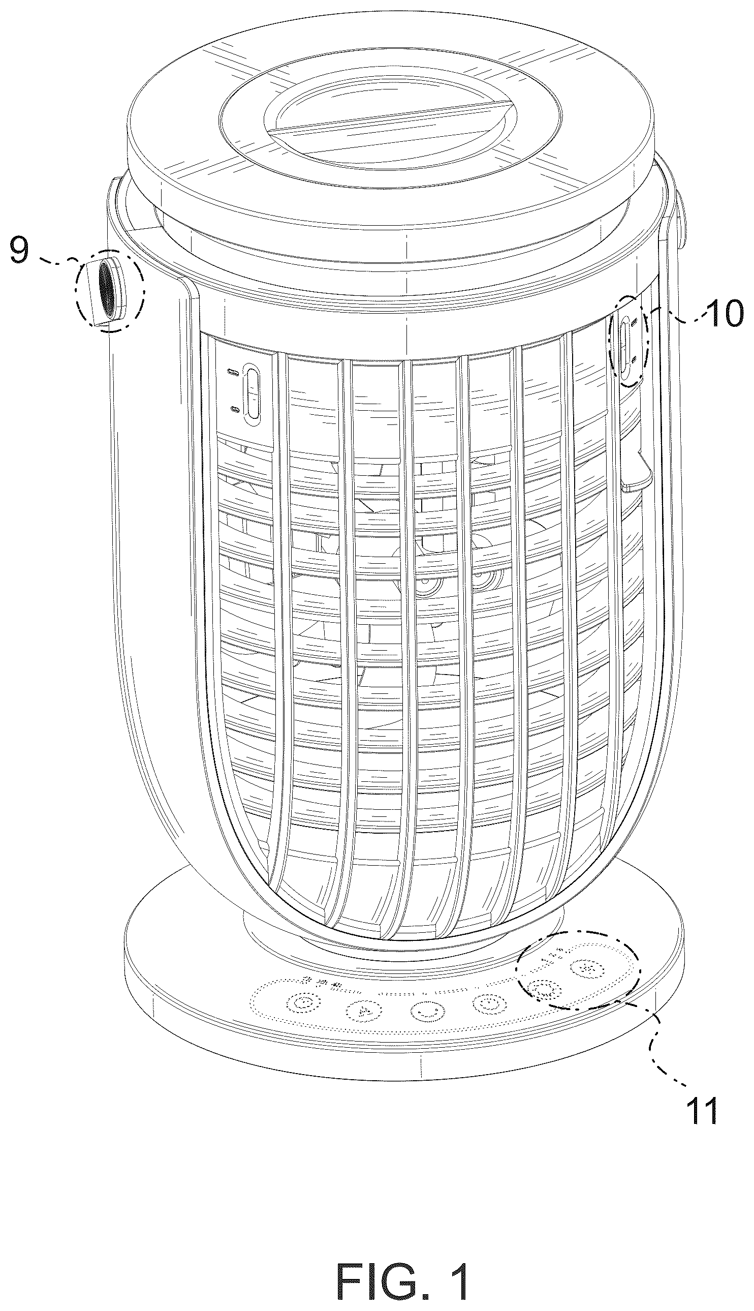 Patent USD1077185 — Air cooler — Figure 1