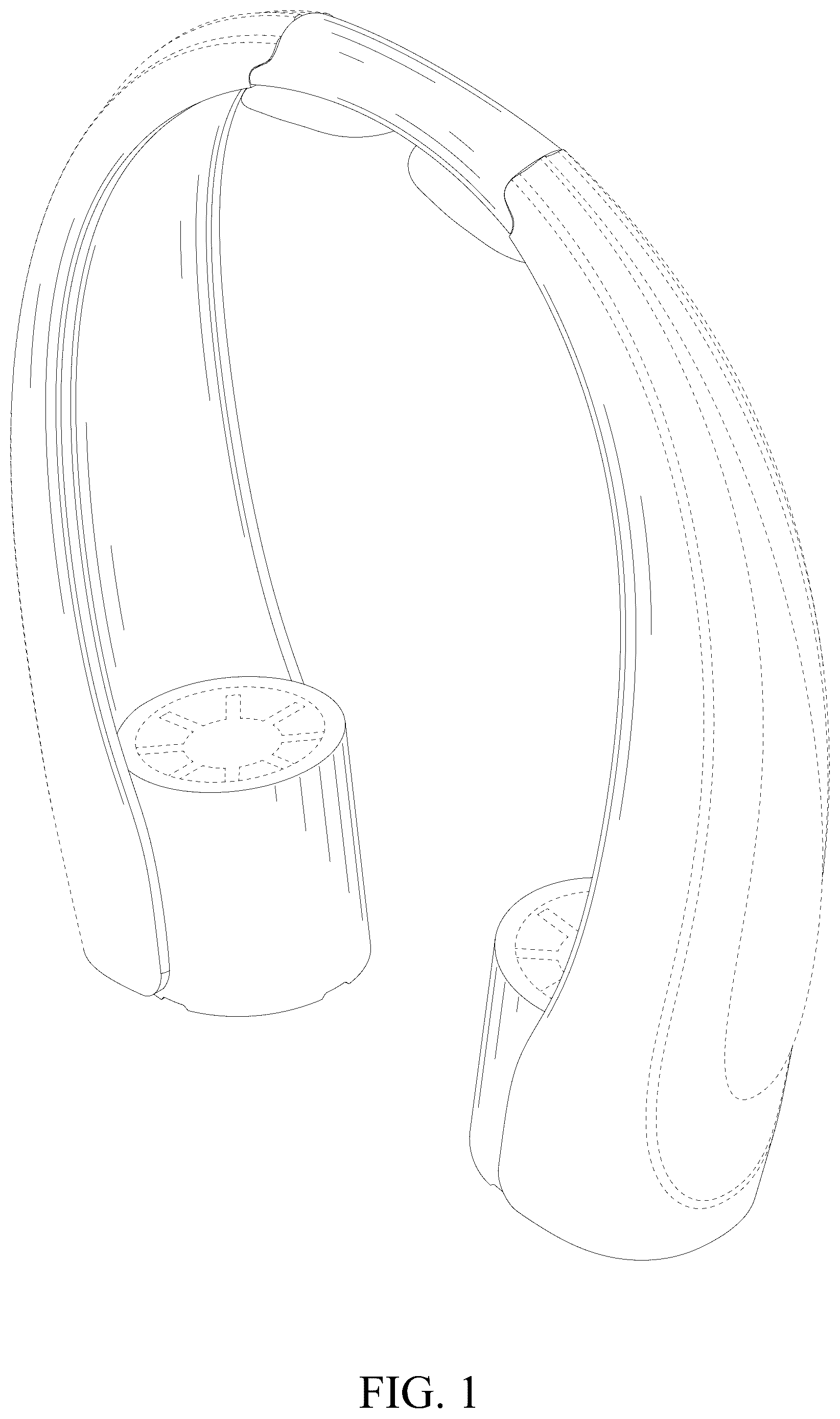 Patent USD1077187 — Neck fan — Figure 1