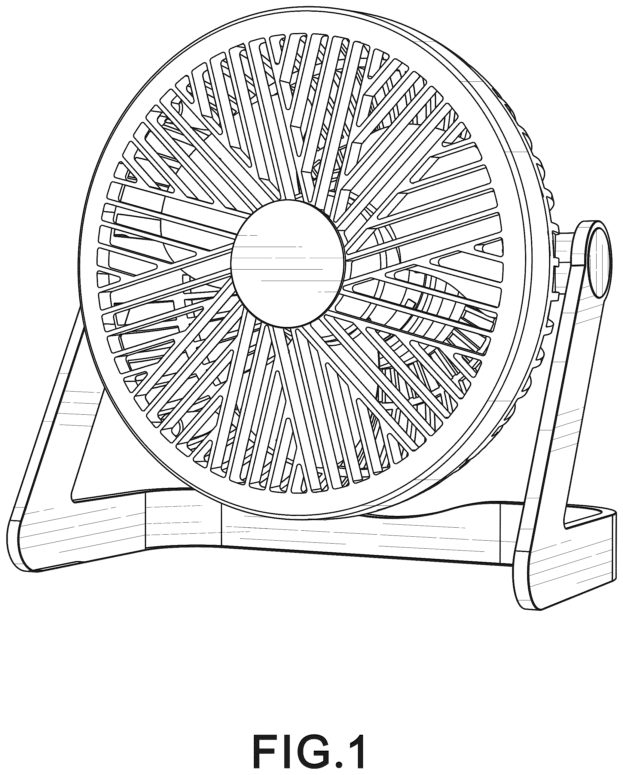 Patent USD1077188 — Desk fan — Figure 1