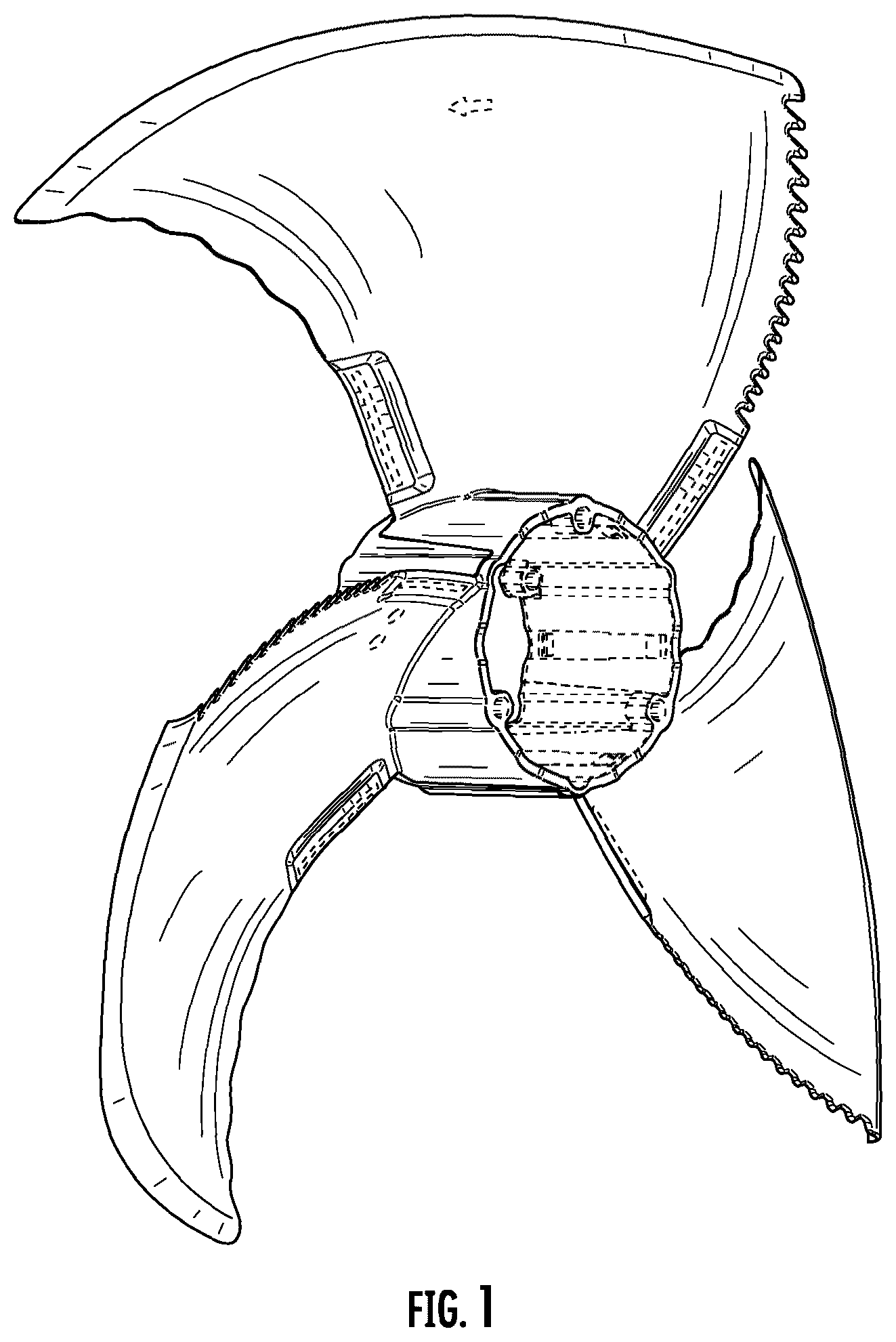 Patent USD1077196 — Fan wheel — Figure 1