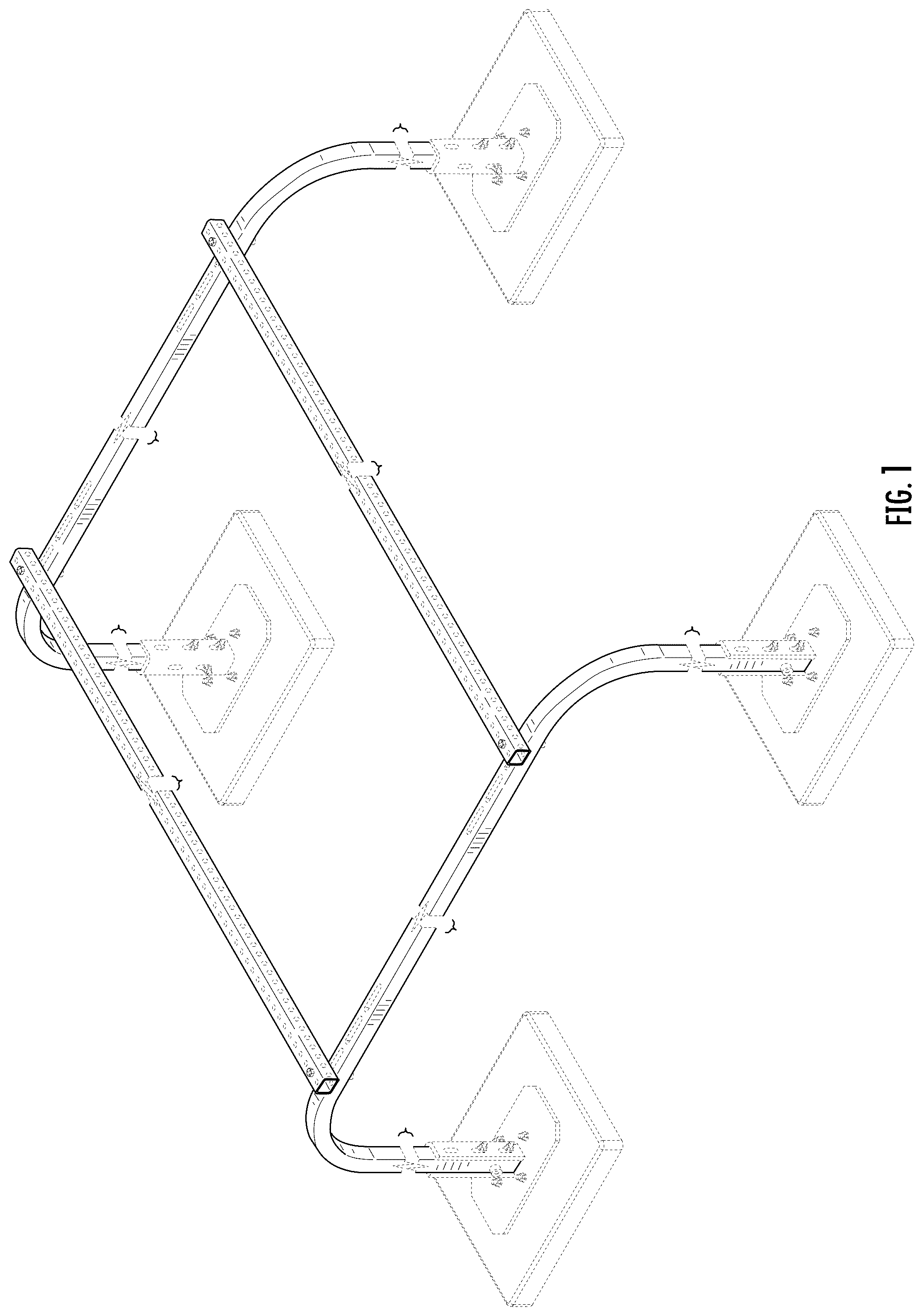 Patent USD1077198 Figure 1 – HVAC support
