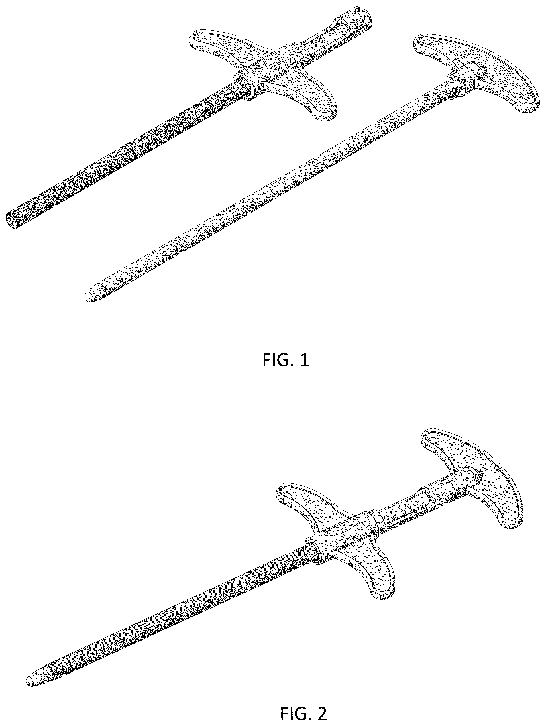 Patent USD1077223 — Winged atraumatic trocar for pellet insertion — Figure 1
