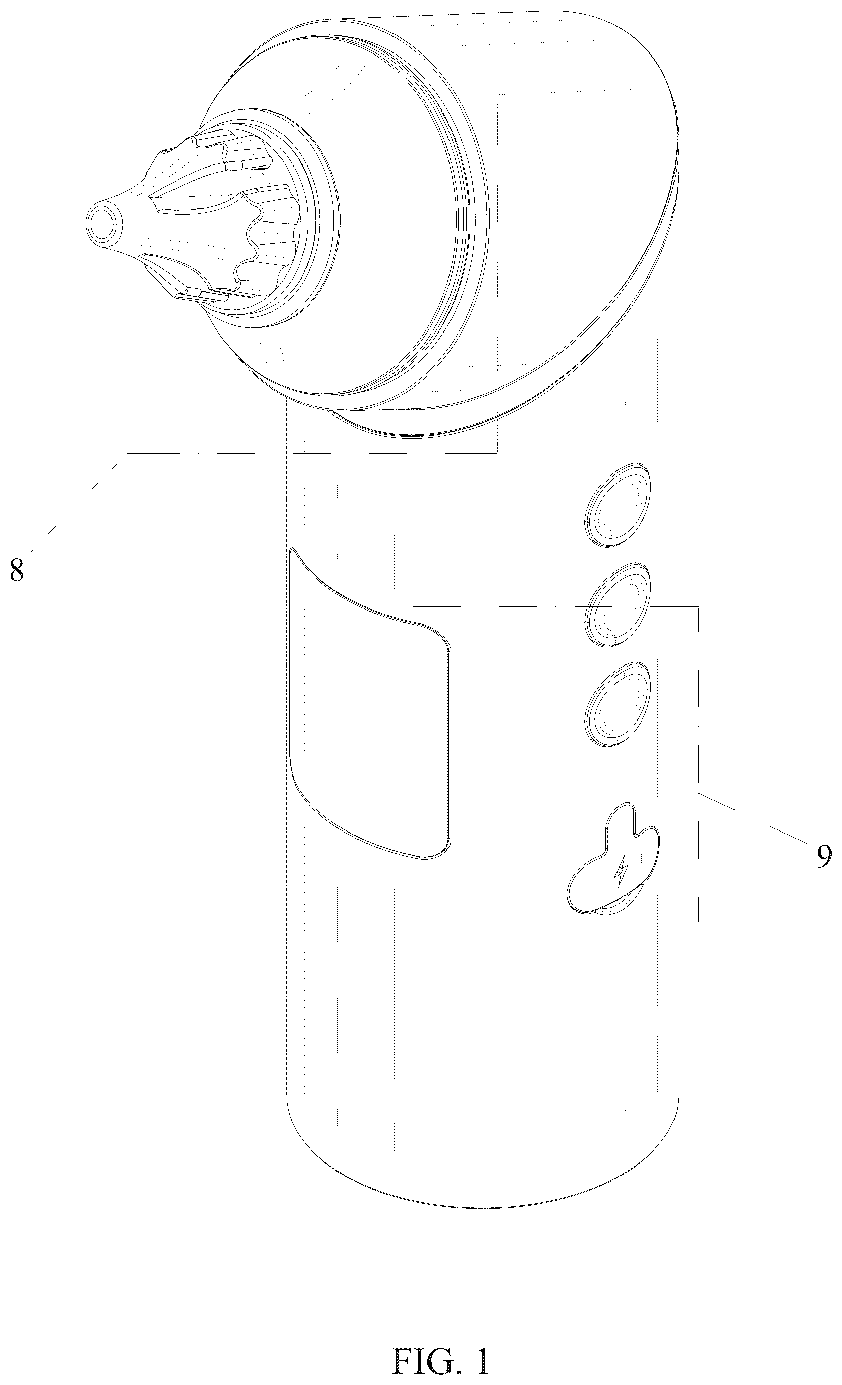 Patent USD1077225 — Ear dryer — Figure 1