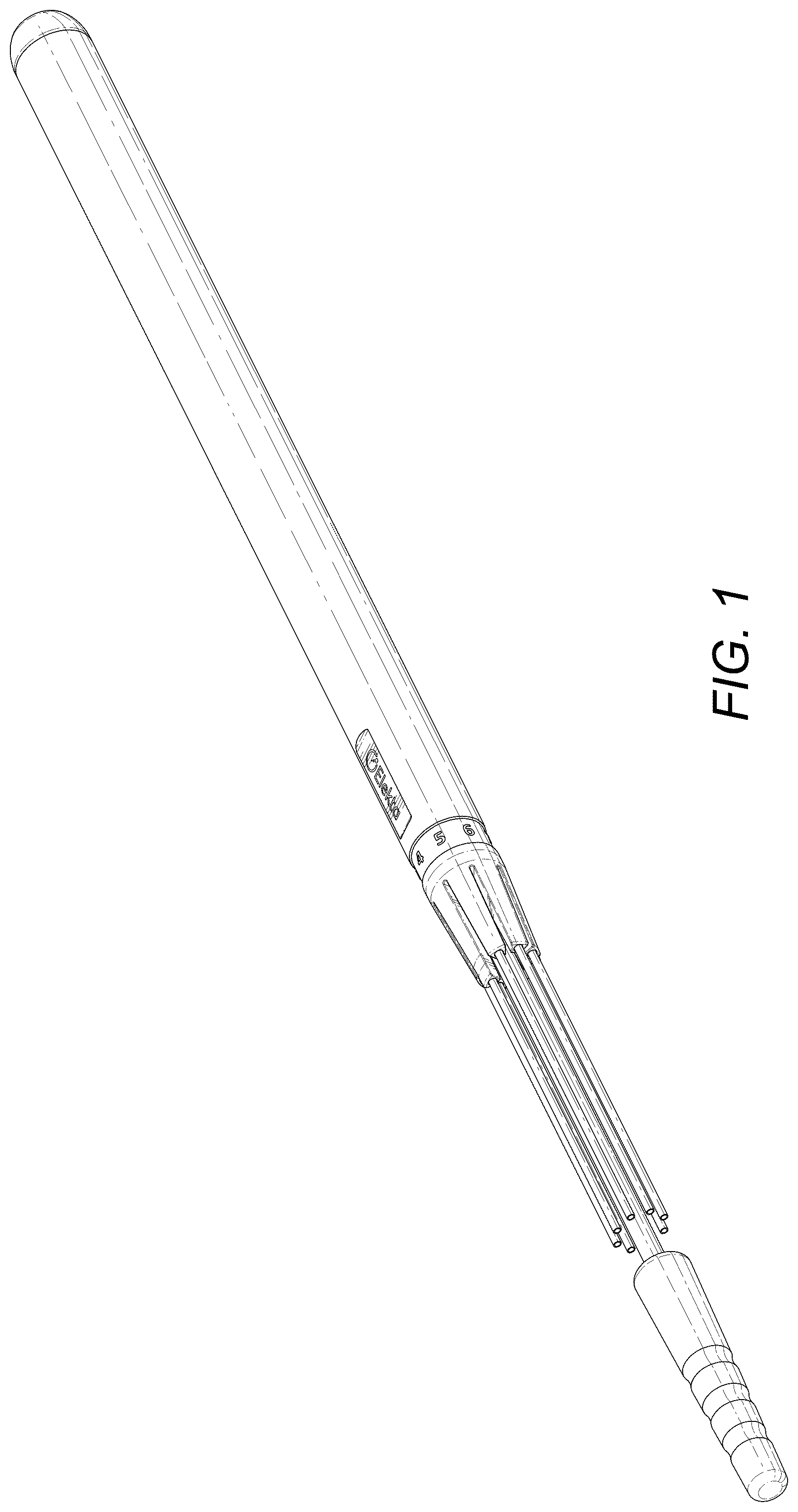 Patent USD1077230 Figure 1 – Brachytherapy applicator