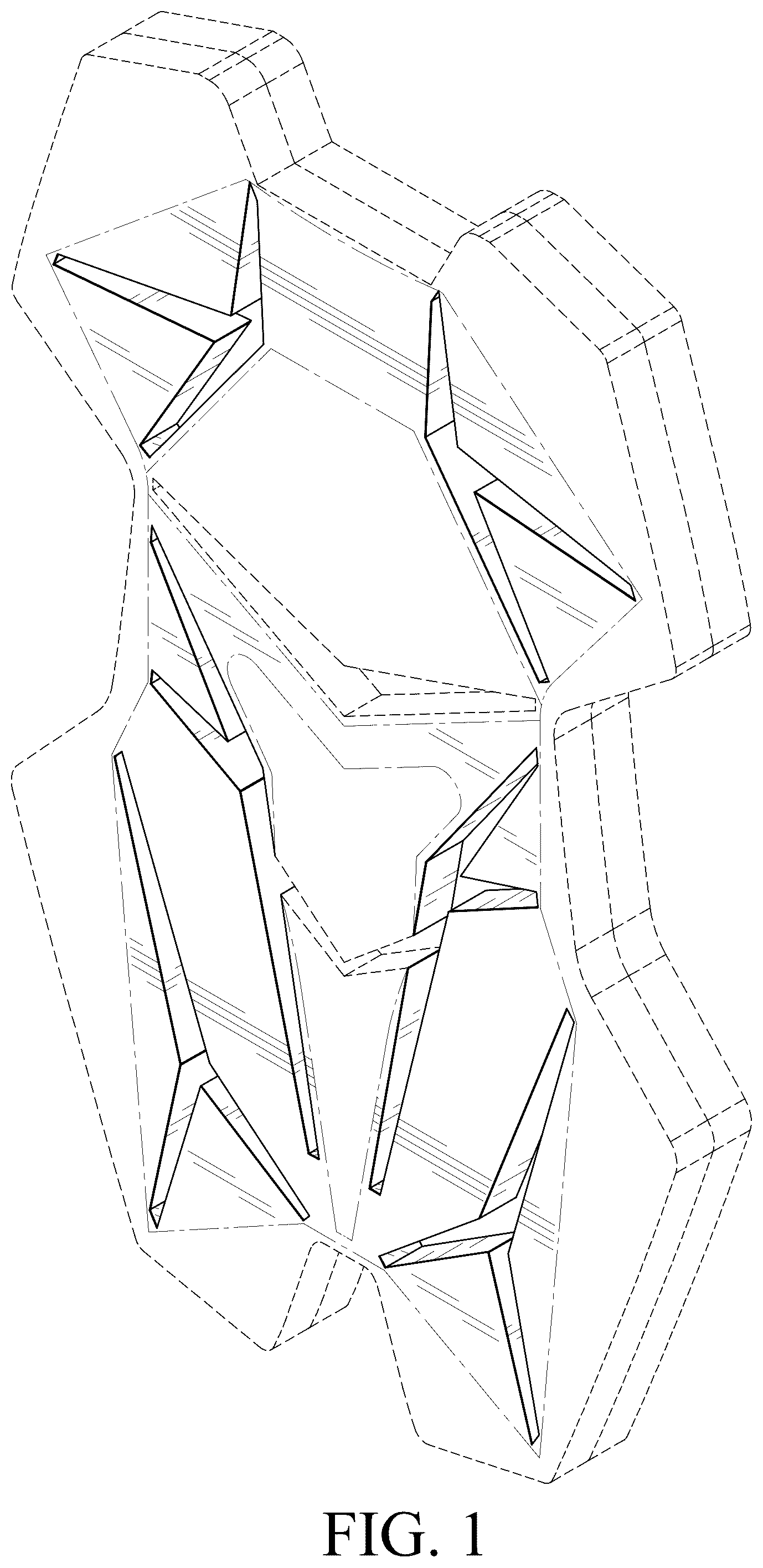 Patent USD1077240 — Body protection pad — Figure 1