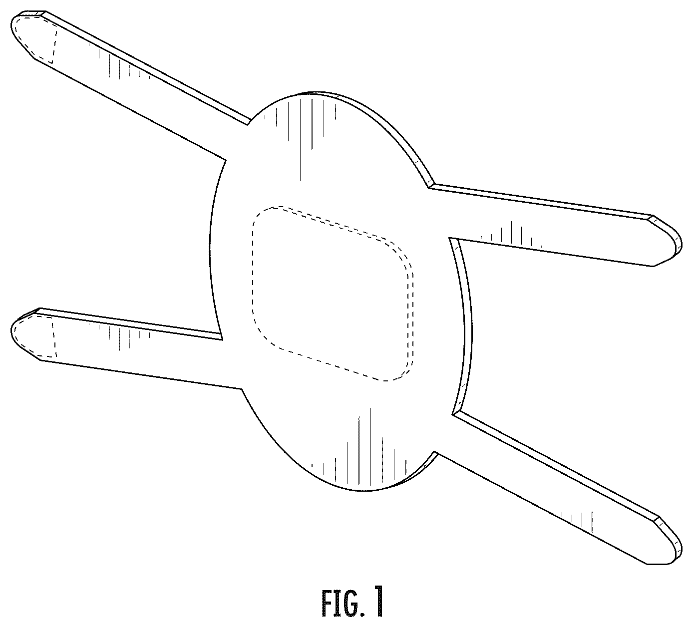 Patent USD1077245 — Transdermal foot patch — Figure 1