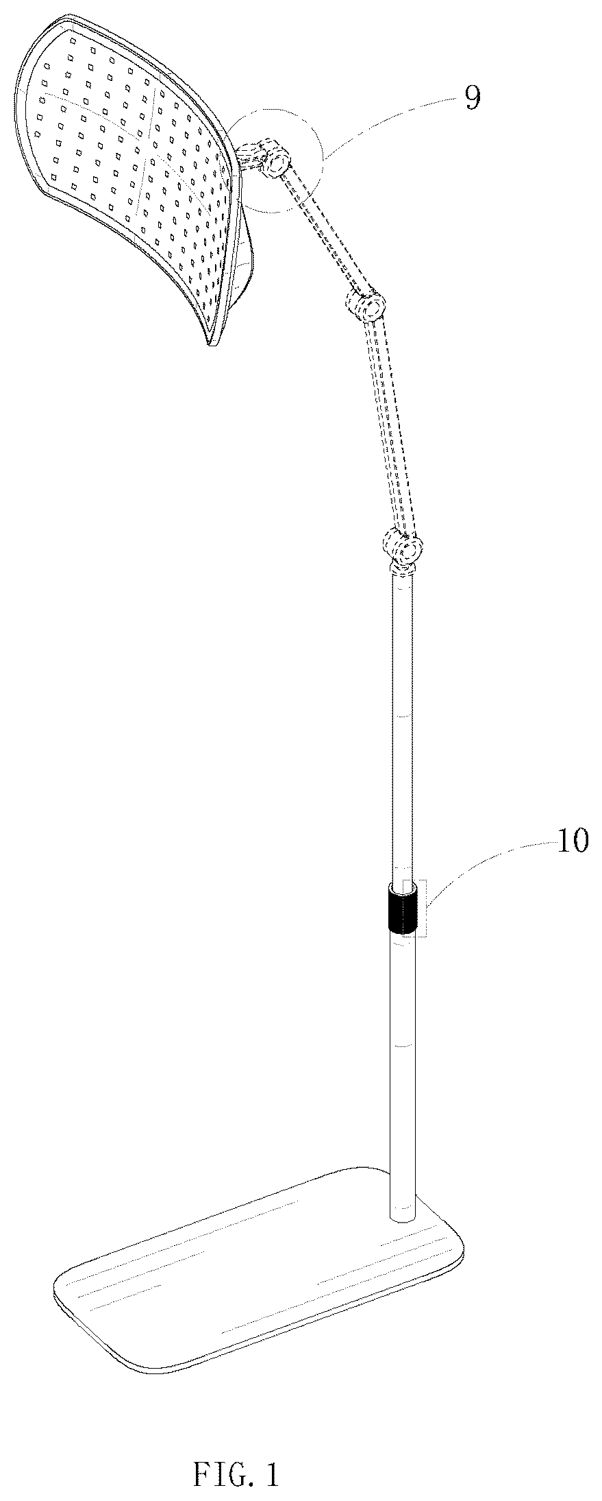 Patent USD1077259 Figure 1 – Red light therapy device