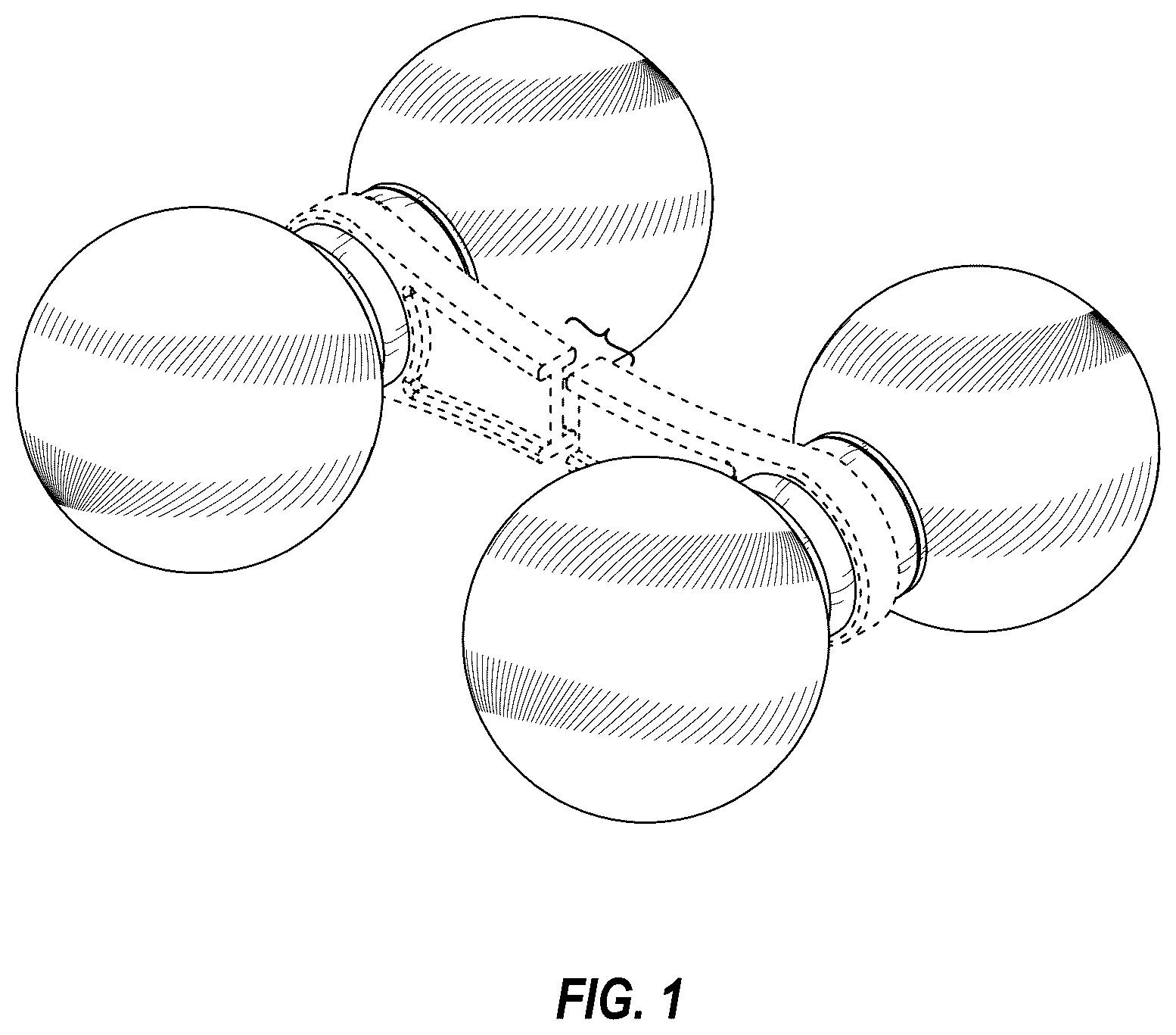 Patent USD1077260 — Roller massage device — Figure 1