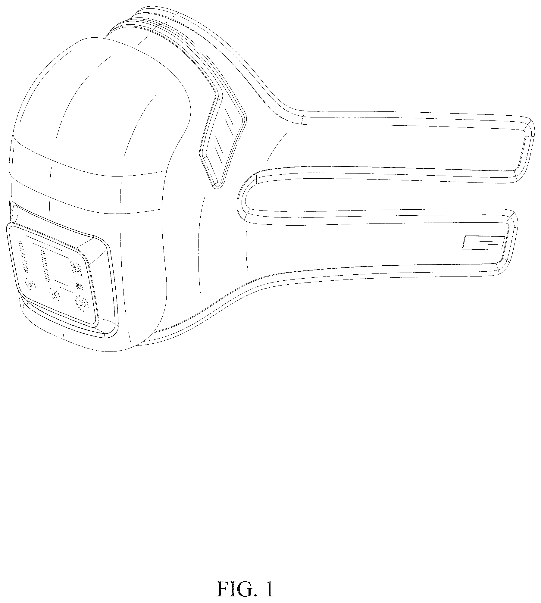 Patent USD1077264 Figure 1 – Massaging device