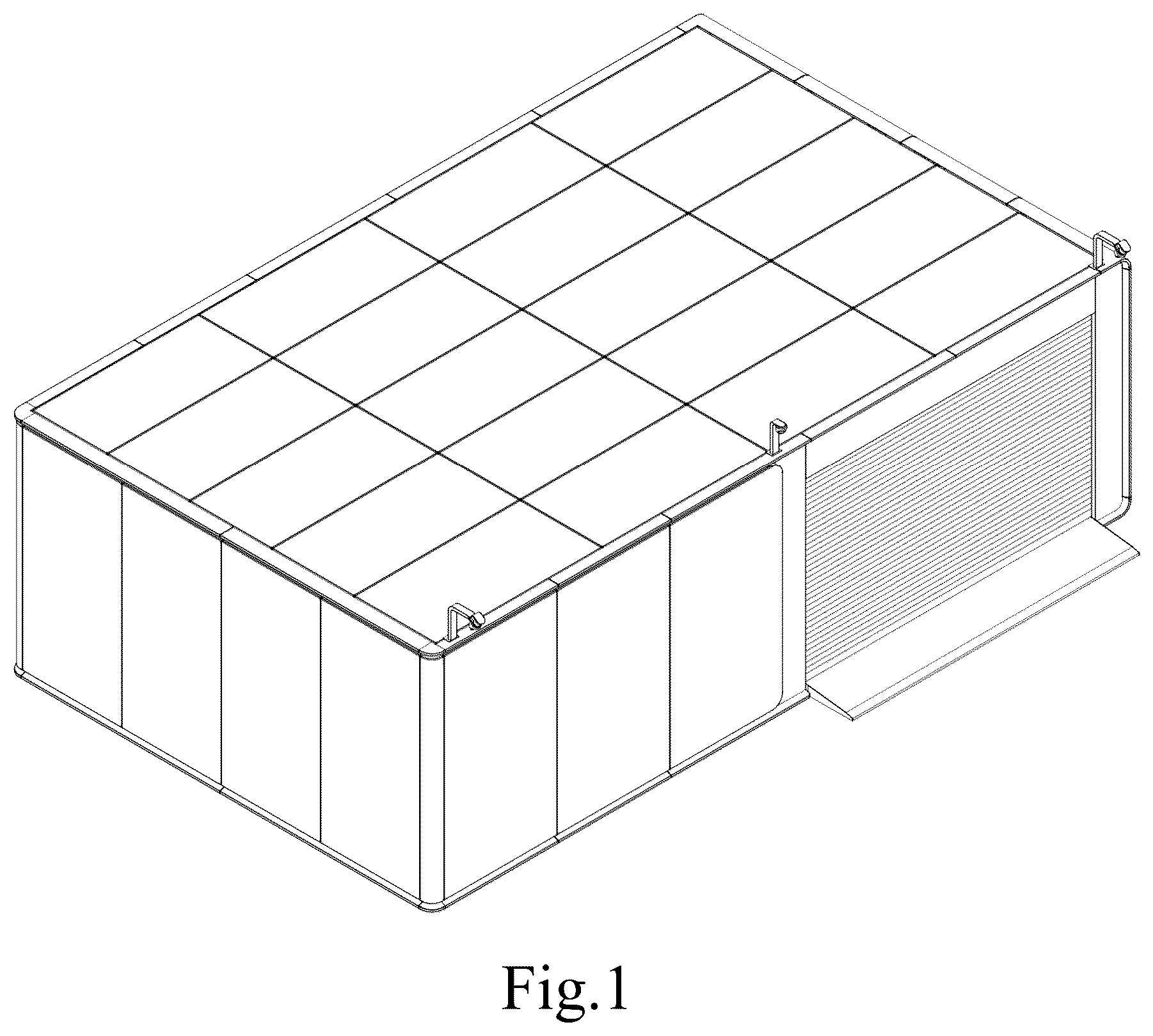Patent USD1077276 — Battery swapping station — Figure 1