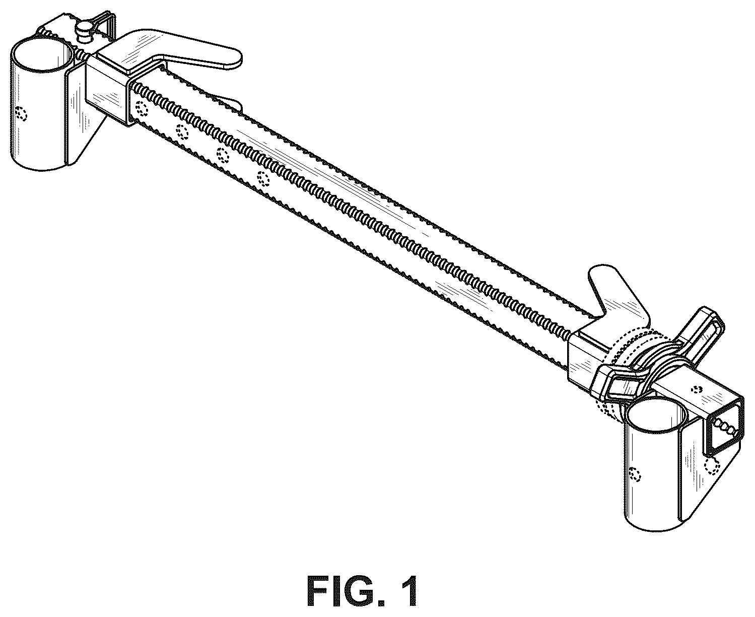 Patent USD1077282 Figure 1 – Holder for a post
