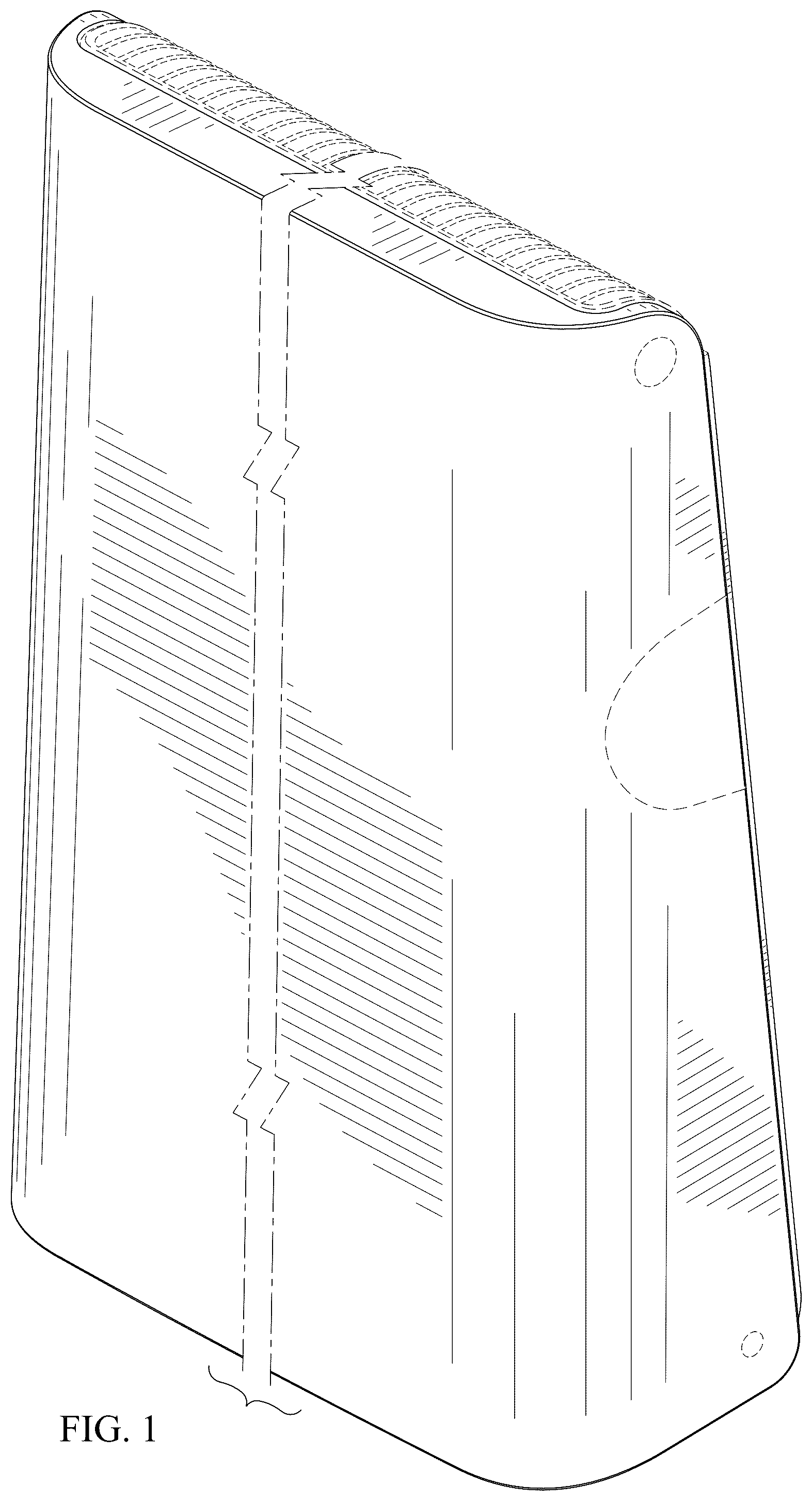 Patent USD1077323 Figure 1 – Thin LED wall pack light fixture